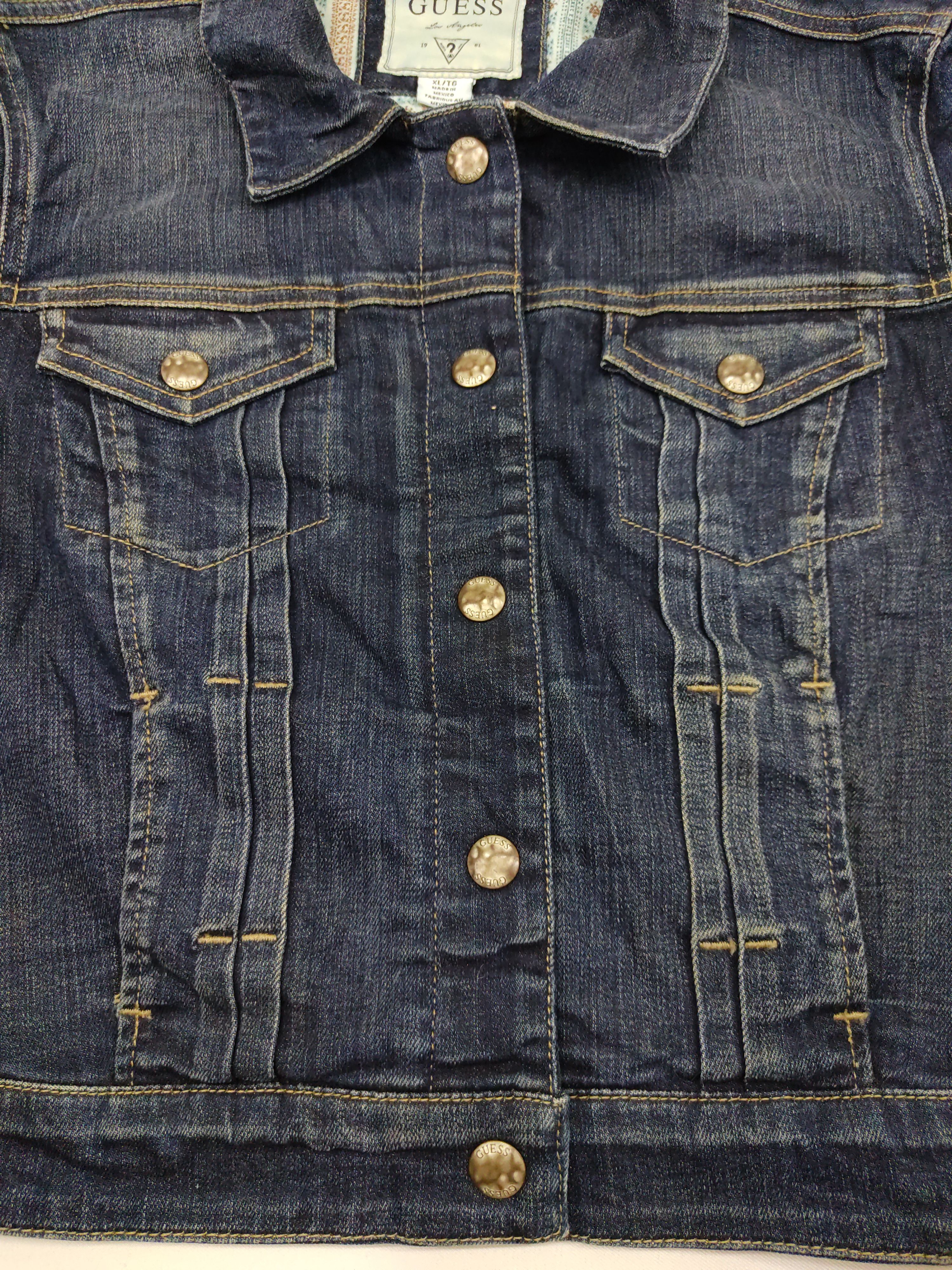 Guess Guess Trucker Denim Jacket Button Fly Street Fashion Size S / US 4 / IT 40 - 2 Thumbnail