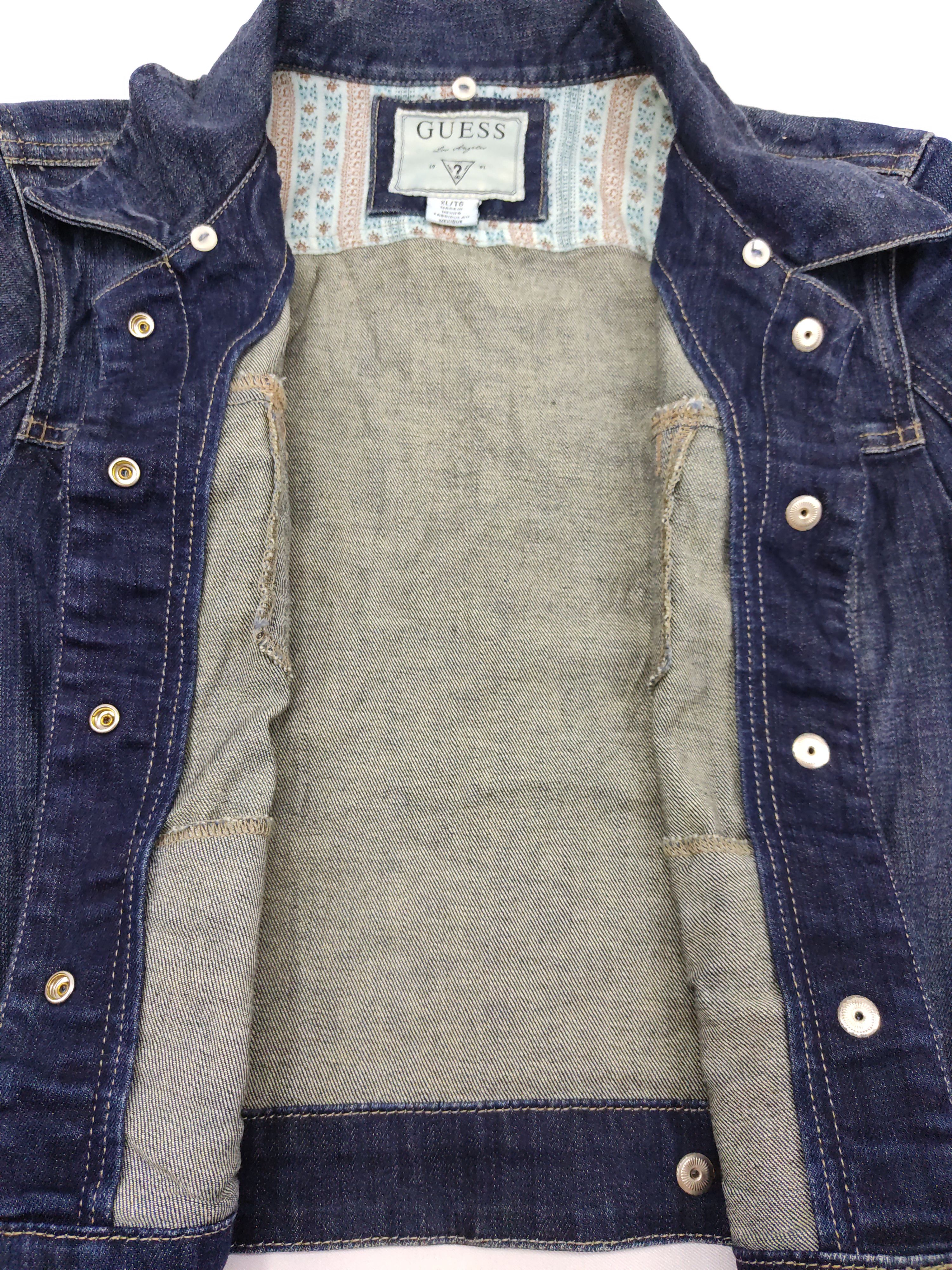 Guess Guess Trucker Denim Jacket Button Fly Street Fashion Size S / US 4 / IT 40 - 3 Thumbnail