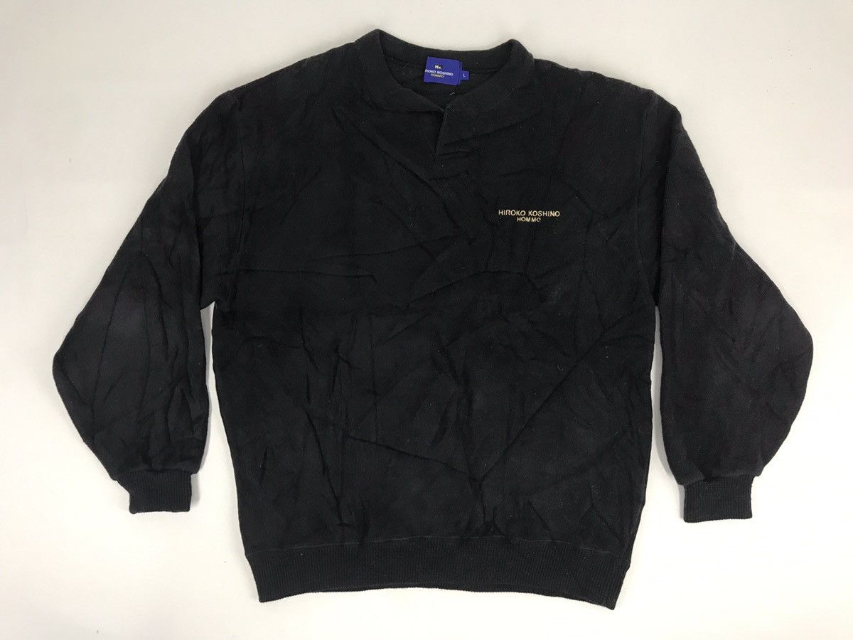 Hiroko Koshino Homme Vintage Hiroko Koshino Homme Fleece Sweatshirt Hoodies Size US L / EU 52-54 / 3 - 5 Thumbnail