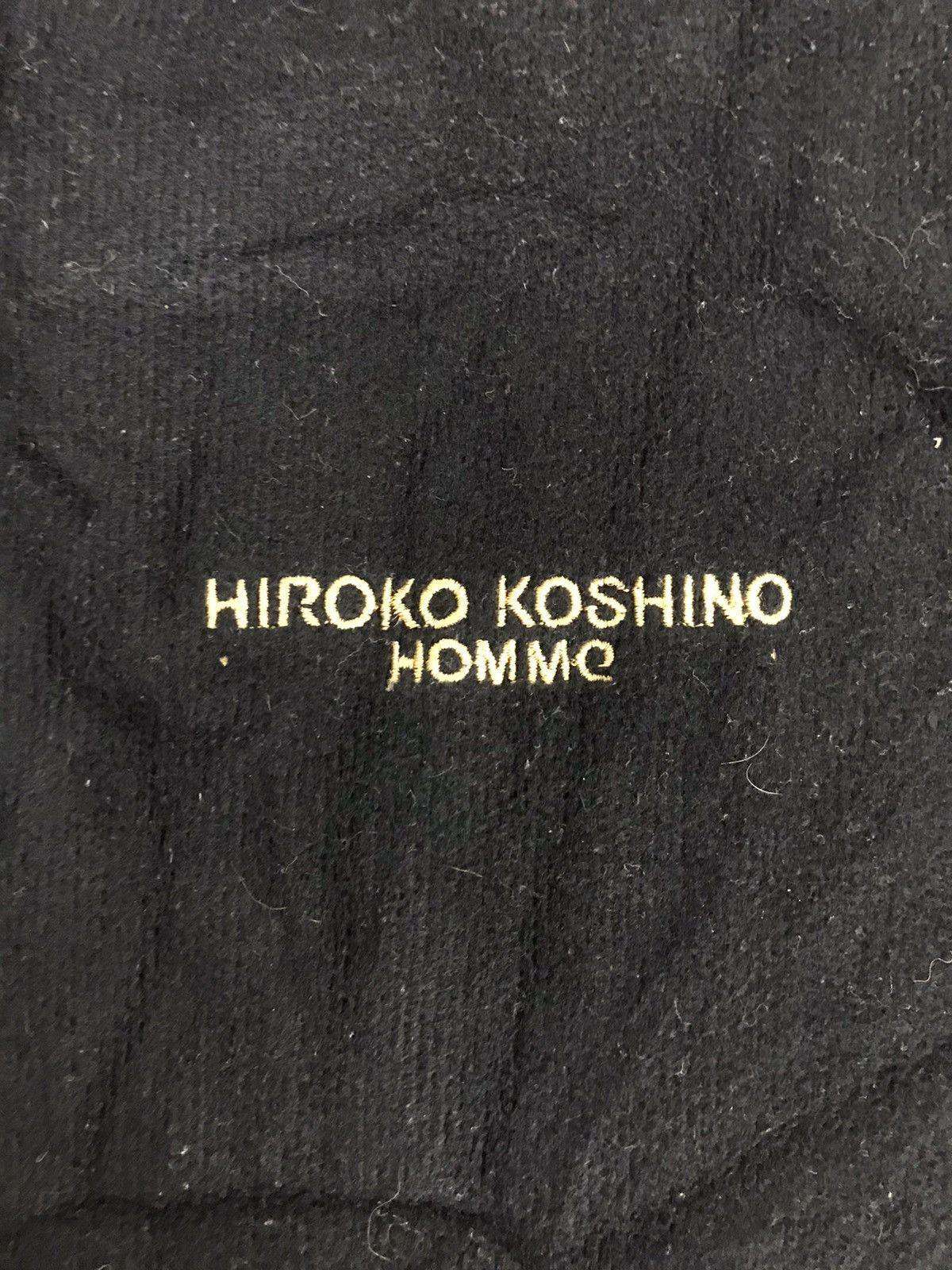 Hiroko Koshino Homme Vintage Hiroko Koshino Homme Fleece Sweatshirt Hoodies Size US L / EU 52-54 / 3 - 3 Thumbnail