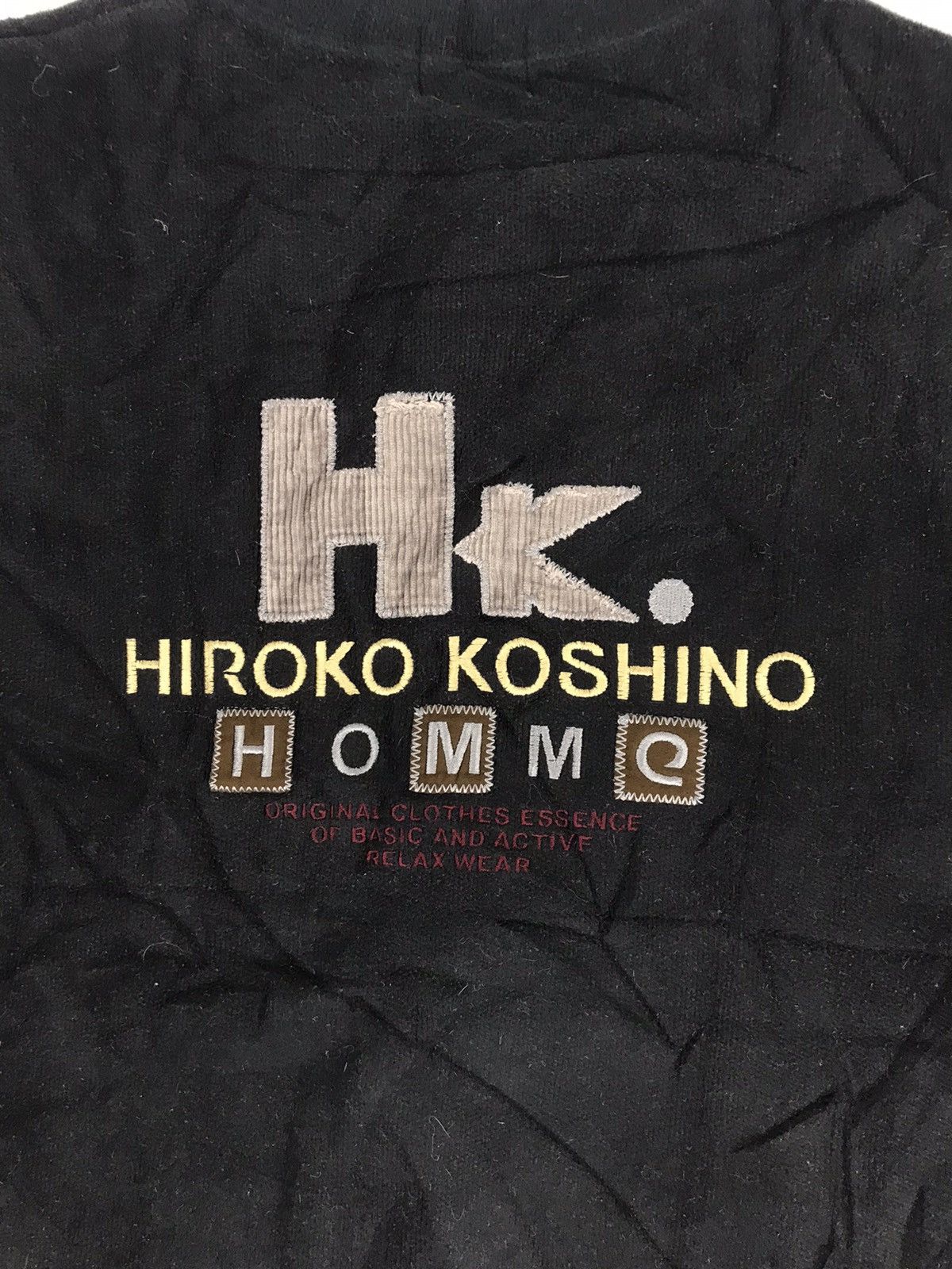 Hiroko Koshino Homme Vintage Hiroko Koshino Homme Fleece Sweatshirt Hoodies Size US L / EU 52-54 / 3 - 2 Thumbnail