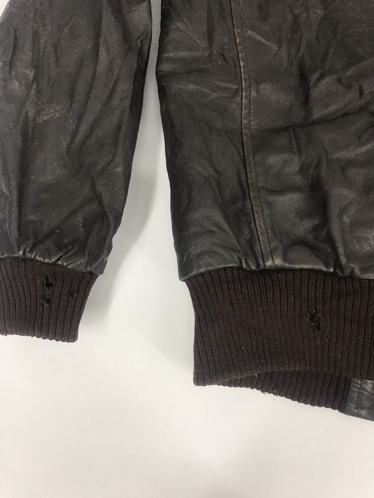 Japanese Brand Hype Fashion De Luxe Leather Bomber Jacket Size US M / EU 48-50 / 2 - 9 Thumbnail