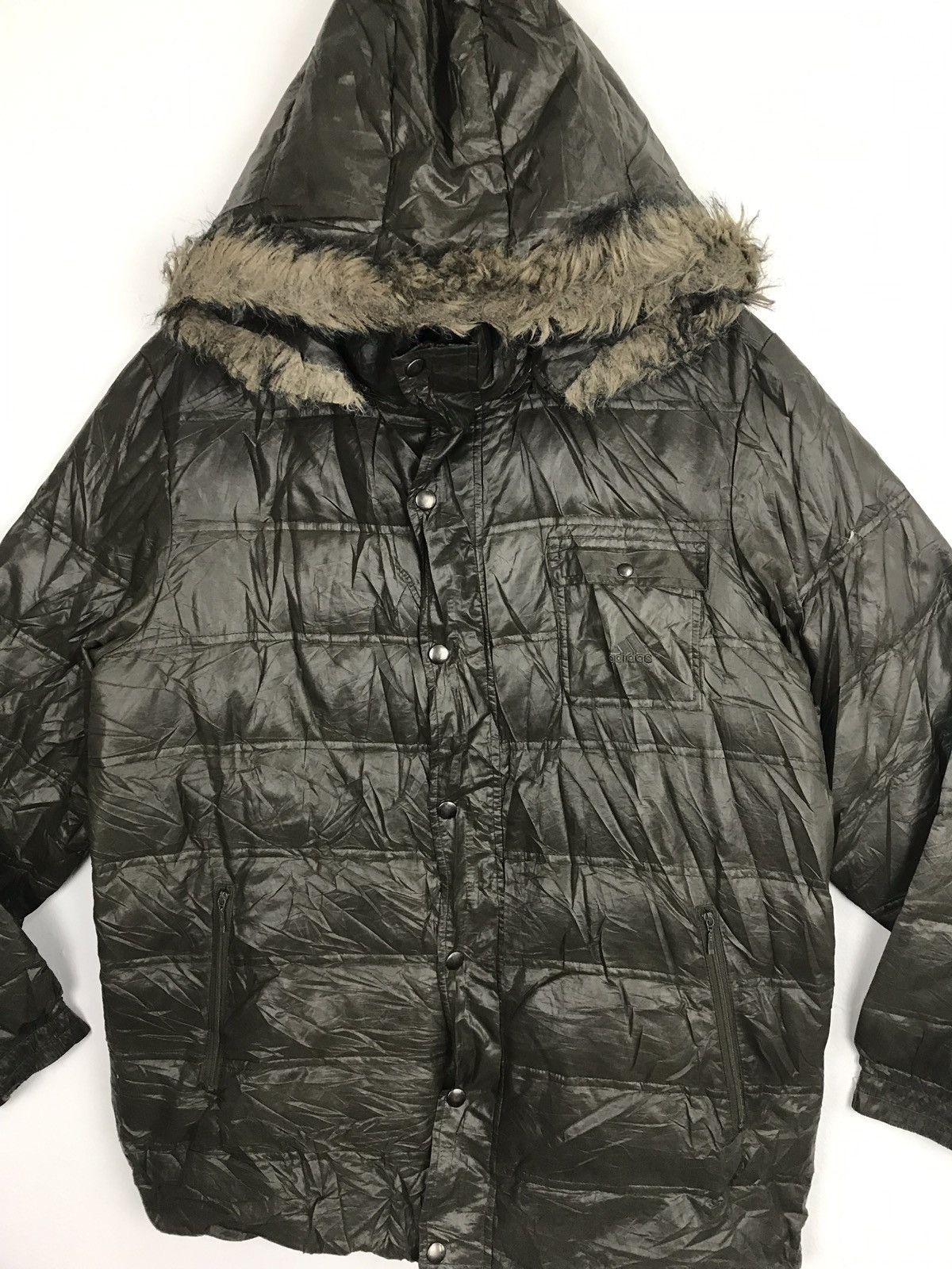 Adidas Rare Limited Adidas Bomber Windbreaker Quilted Jacket Size US L / EU 52-54 / 3 - 2 Thumbnail