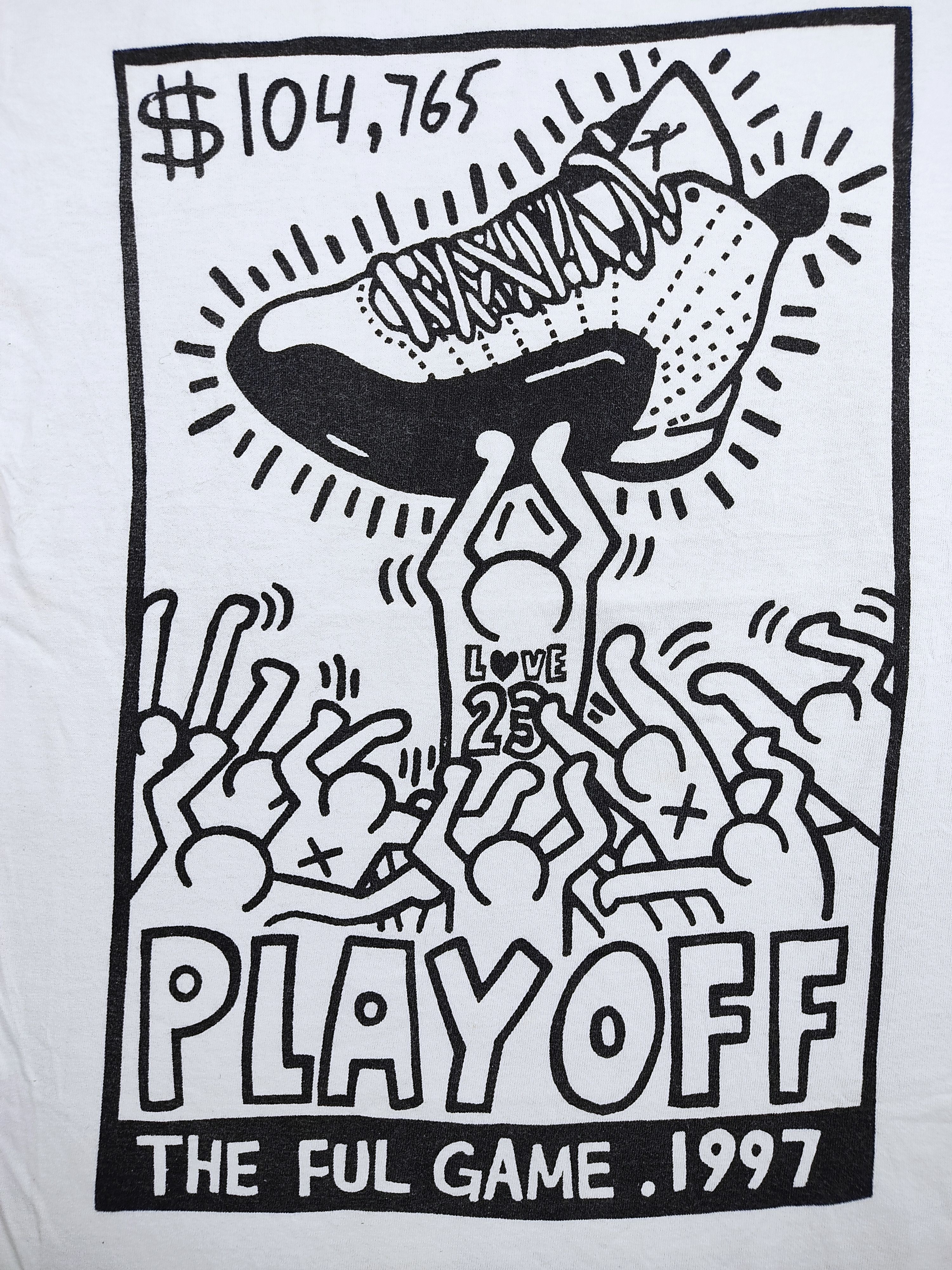 Keith Haring Keith Haring Design Play Off Tee Full Game 1997 Big Shoe Size US S / EU 44-46 / 1 - 1 Thumbnail
