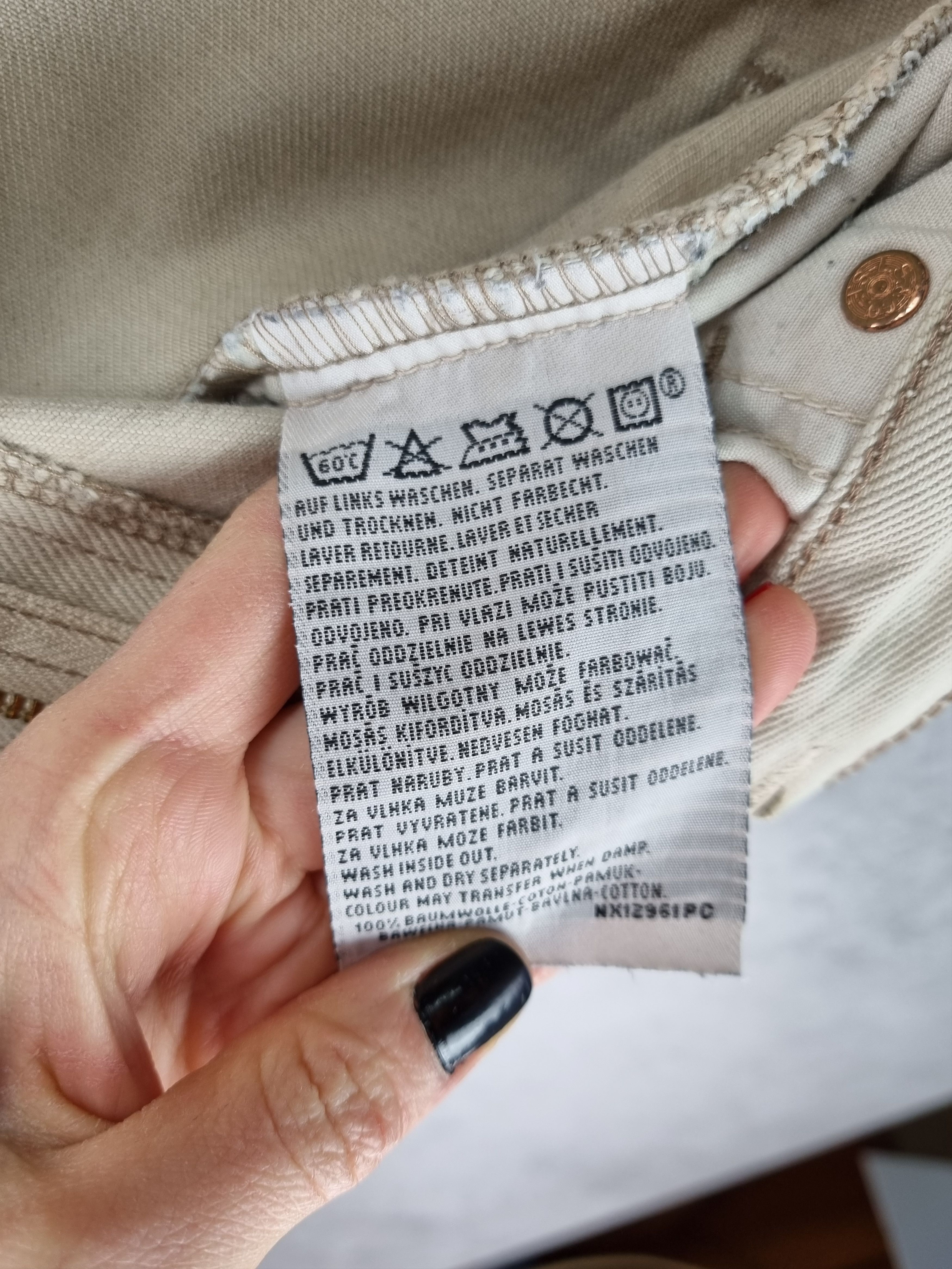 Levi's × Vintage 90s Vintage Levi's Orange Tab 615 02 Beige Denim Jeans Size US 33 - 11 Thumbnail