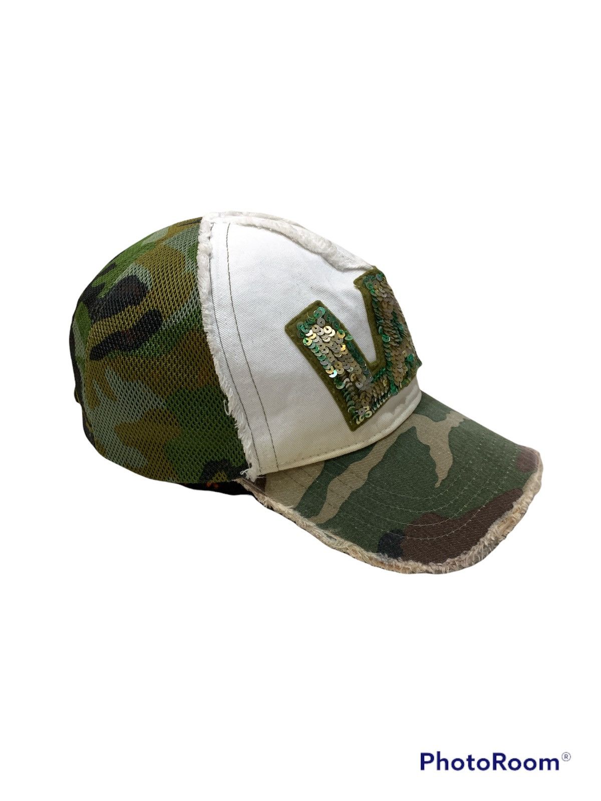 Japanese Brand DISTRESSED YOSHINORI KOTAKE CAMOUFLAGE TRUCKER HAT Size ONE SIZE - 3 Thumbnail