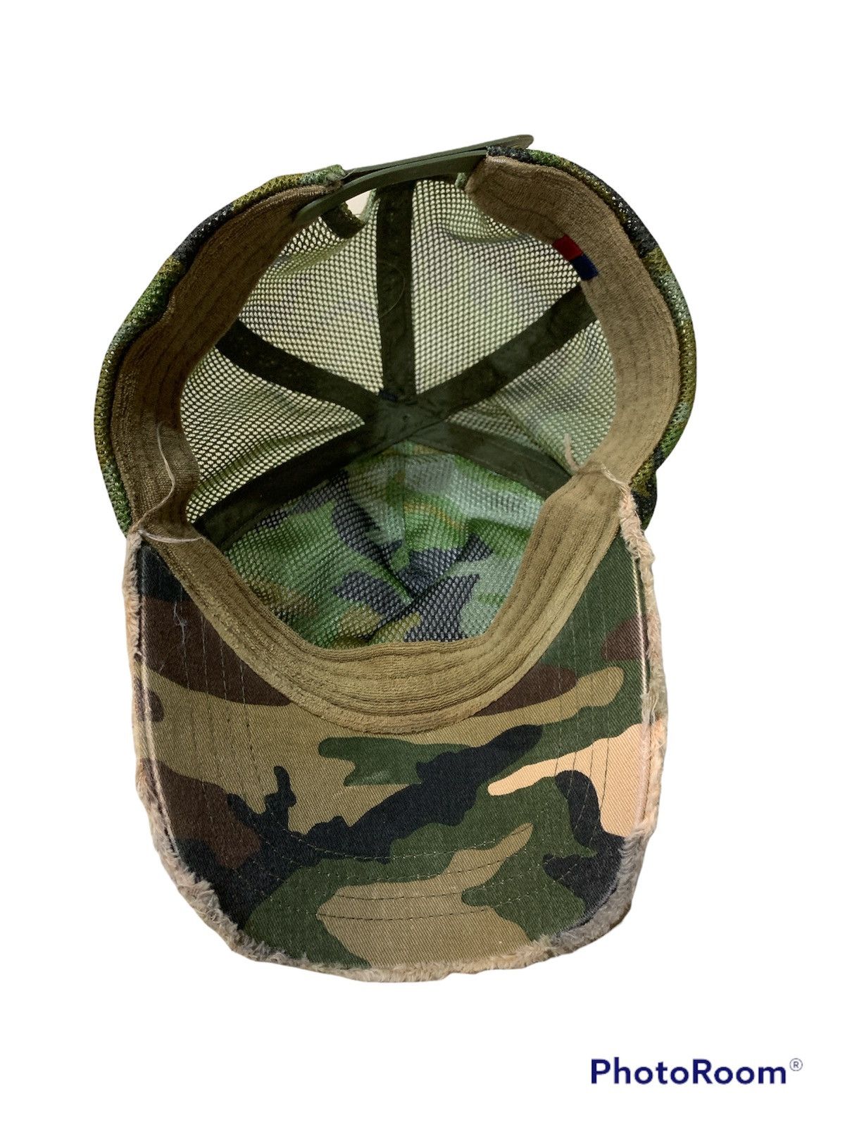 Japanese Brand DISTRESSED YOSHINORI KOTAKE CAMOUFLAGE TRUCKER HAT Size ONE SIZE - 7 Thumbnail
