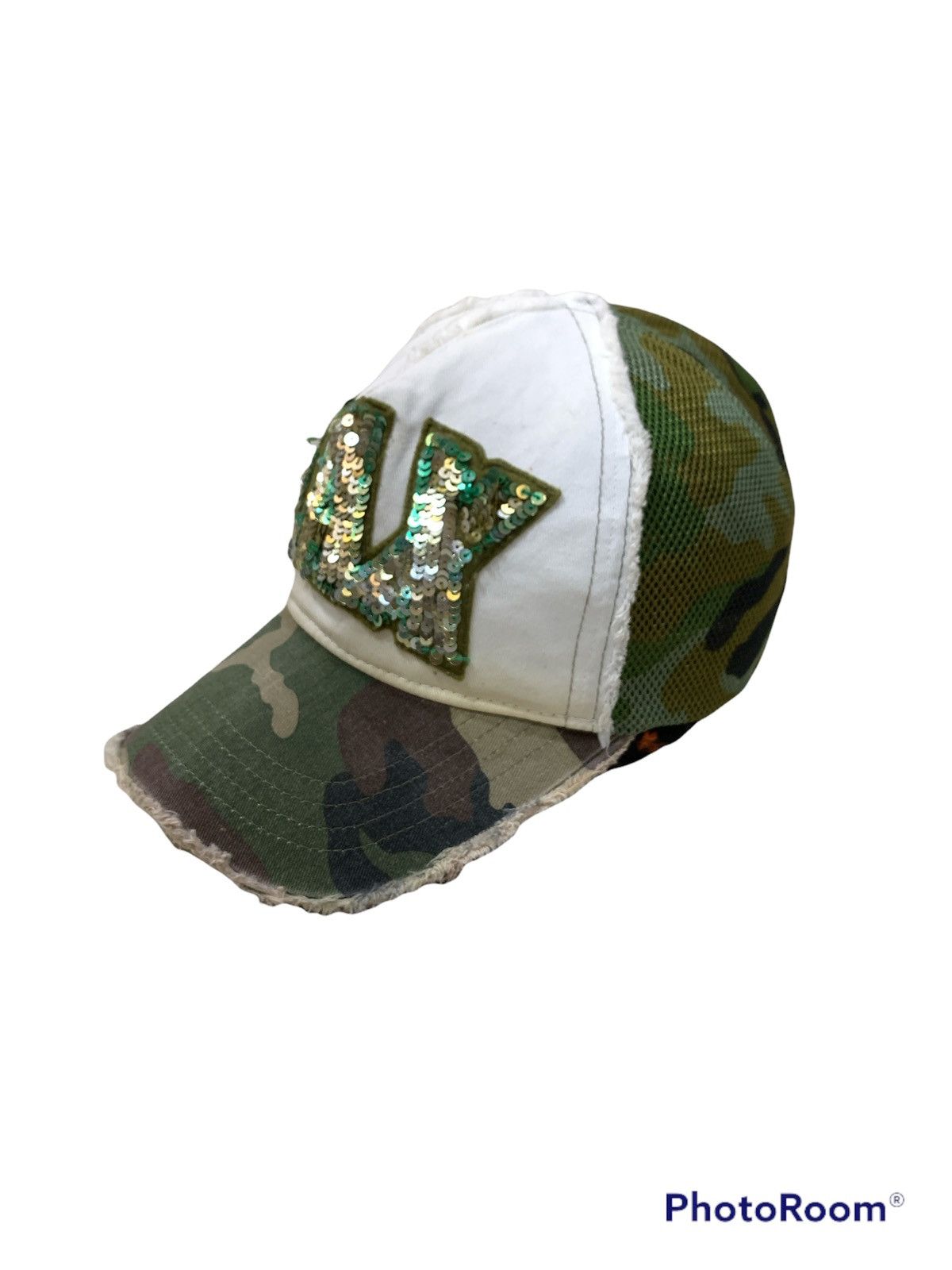 Japanese Brand DISTRESSED YOSHINORI KOTAKE CAMOUFLAGE TRUCKER HAT Size ONE SIZE - 2 Thumbnail