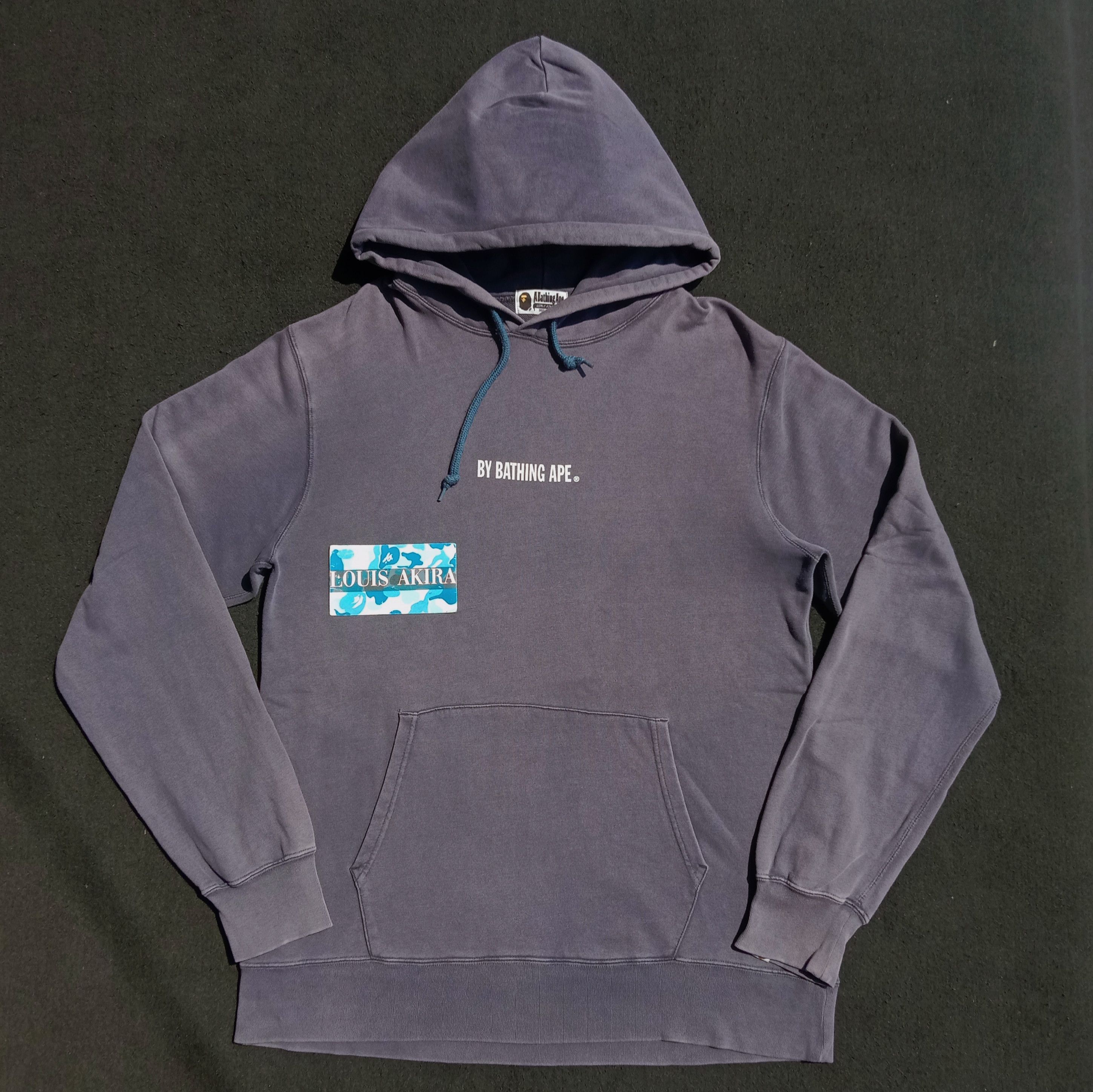image of Bape By Bathing Ape Pullover Hoodie (2019) in Navy, Men's (Size XL)