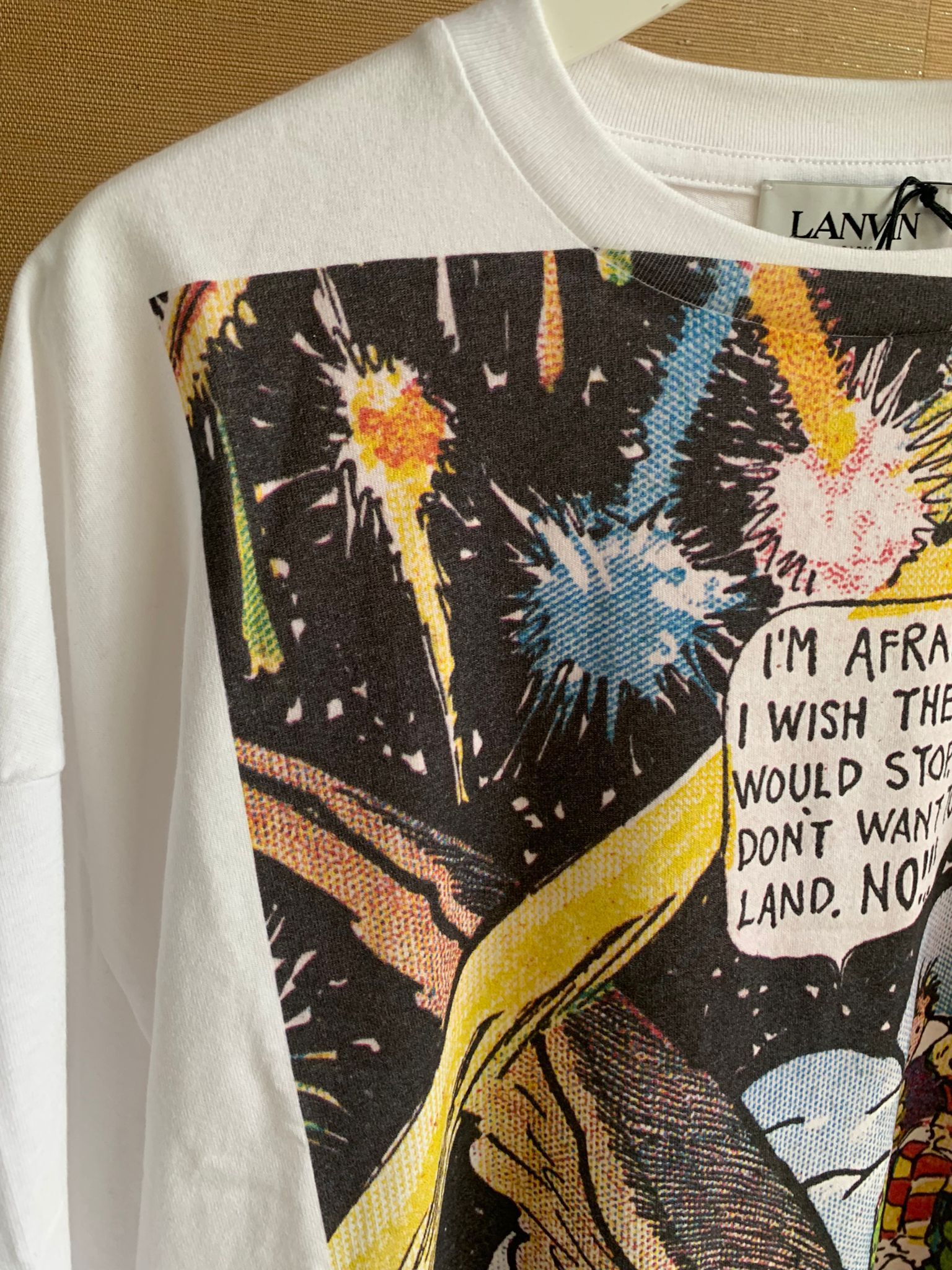Lanvin T-Shirt SS Fireworks in White Size US XL / EU 56 / 4 - 4 Thumbnail
