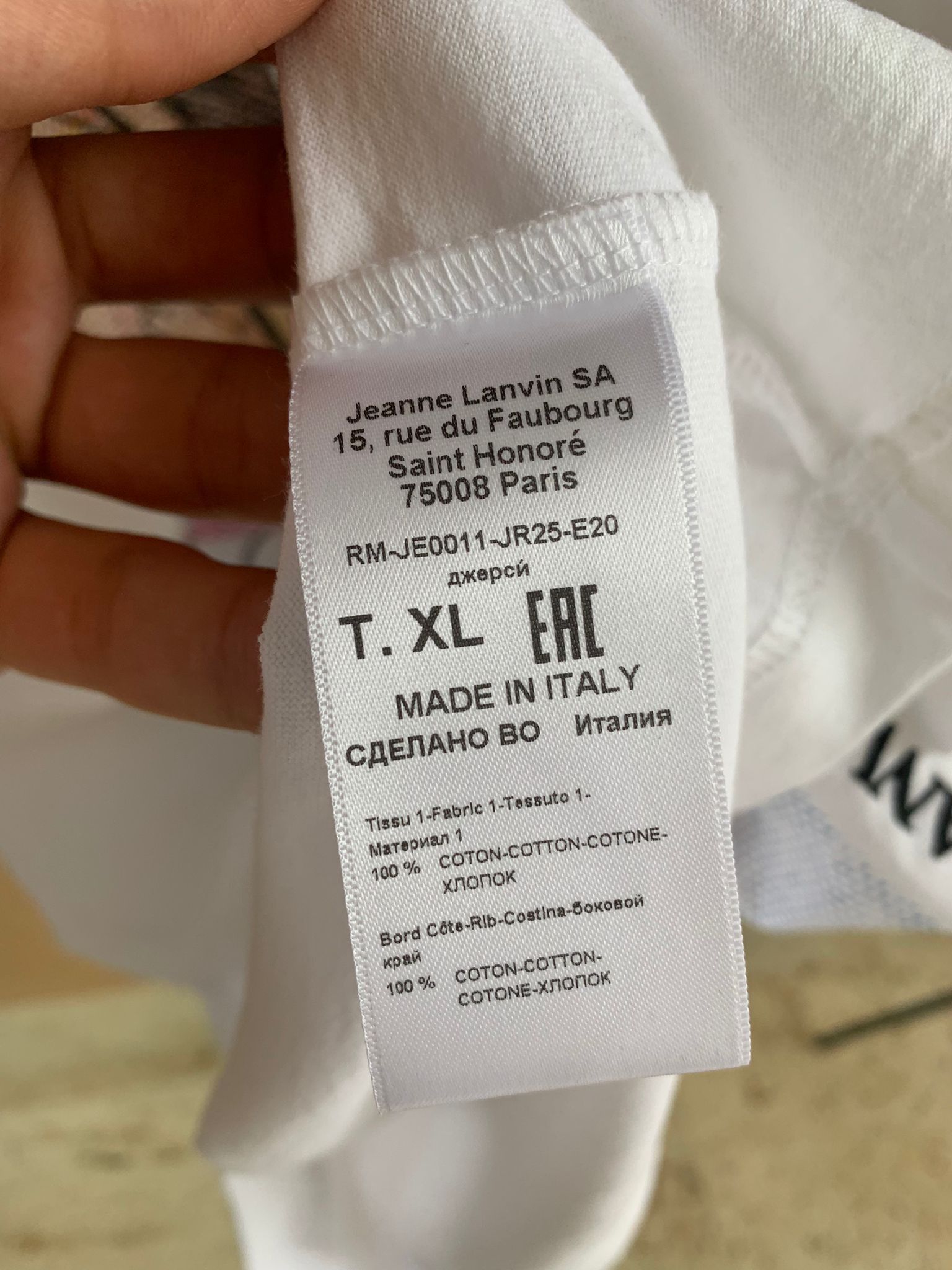 Lanvin T-Shirt SS Fireworks in White Size US XL / EU 56 / 4 - 11 Thumbnail