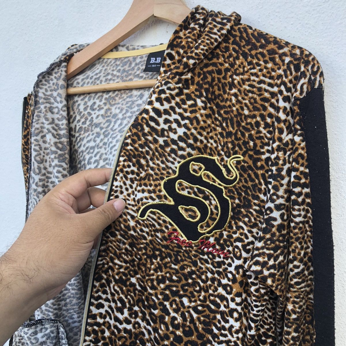 Japanese Brand TIGER STRIPE SKIN DESIGN HOODIE ZIPPER BY BB Size US S / EU 44-46 / 1 - 10 Thumbnail