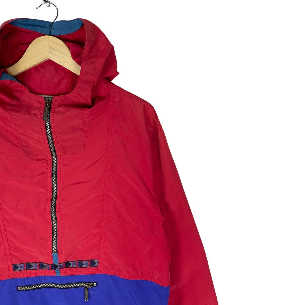 L.L. Bean × Vintage ⚡️LL BEAN HOODIE HALF ZIPPER ANORAK LIGHT JACKET Size M / US 6-8 / IT 42-44 - 4 Thumbnail