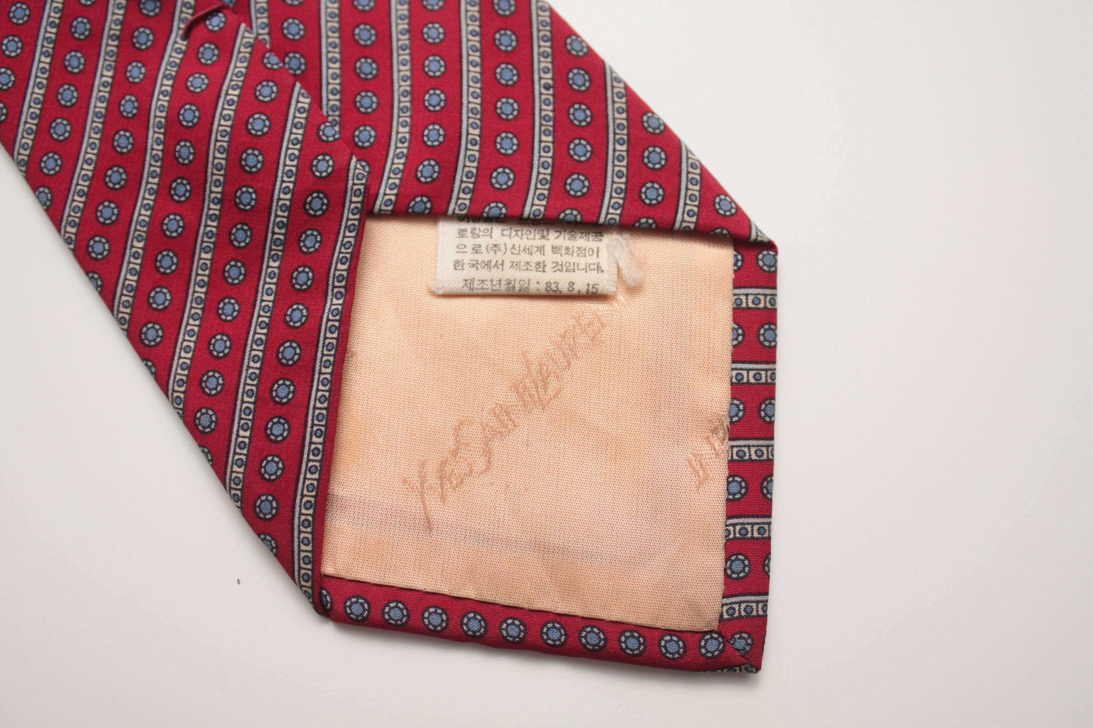 Yves Saint Laurent Yves Saint Laurent Red Vintage Silk Tie Size ONE SIZE - 3 Thumbnail