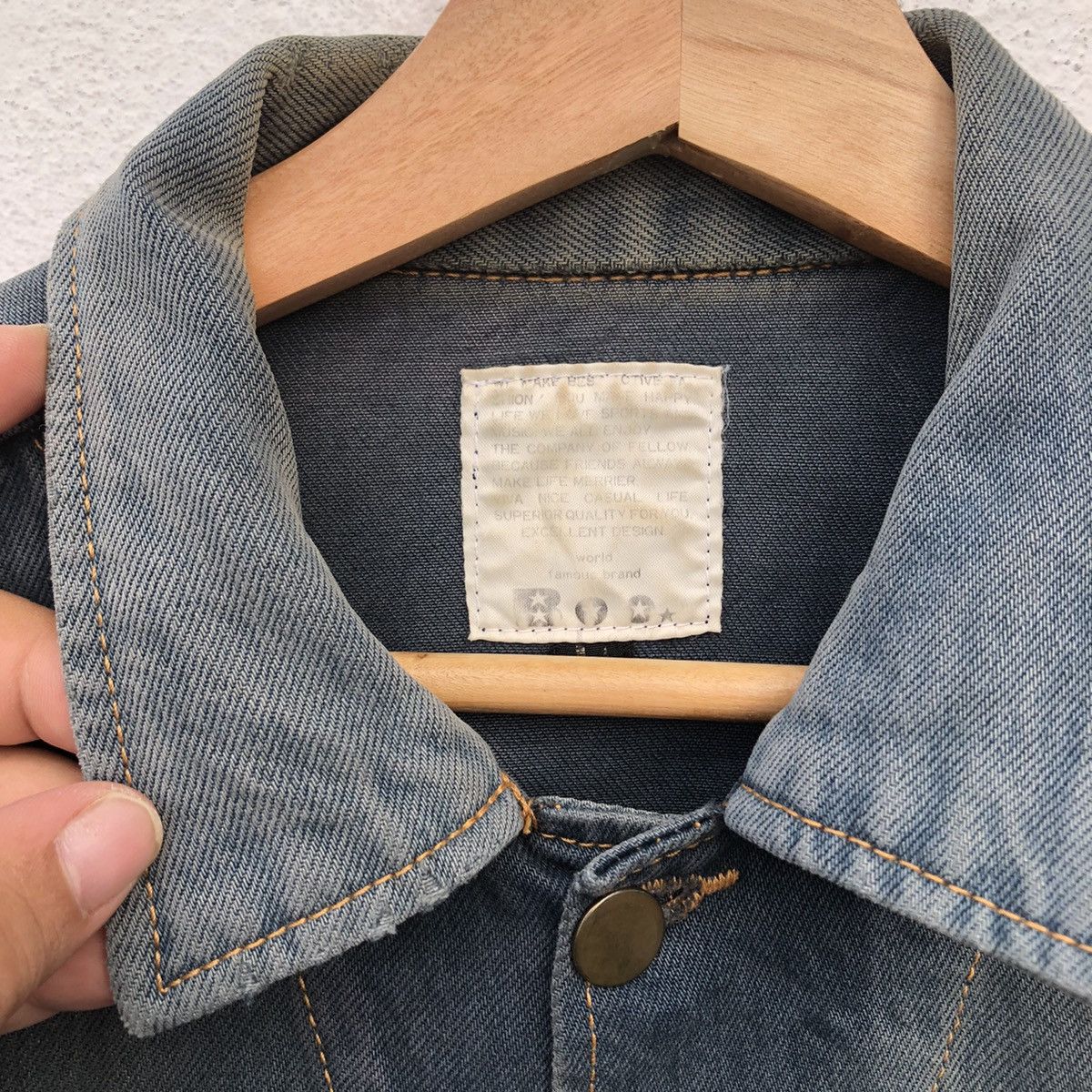 Japanese Brand WORKER TRUCKER JACKET WORLD FAMOUS BRAND INSPIREDBY KAPITAL Size US L / EU 52-54 / 3 - 9 Thumbnail