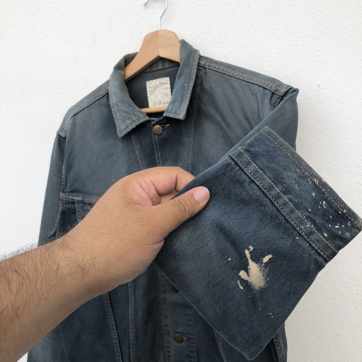 Japanese Brand WORKER TRUCKER JACKET WORLD FAMOUS BRAND INSPIREDBY KAPITAL Size US L / EU 52-54 / 3 - 8 Thumbnail