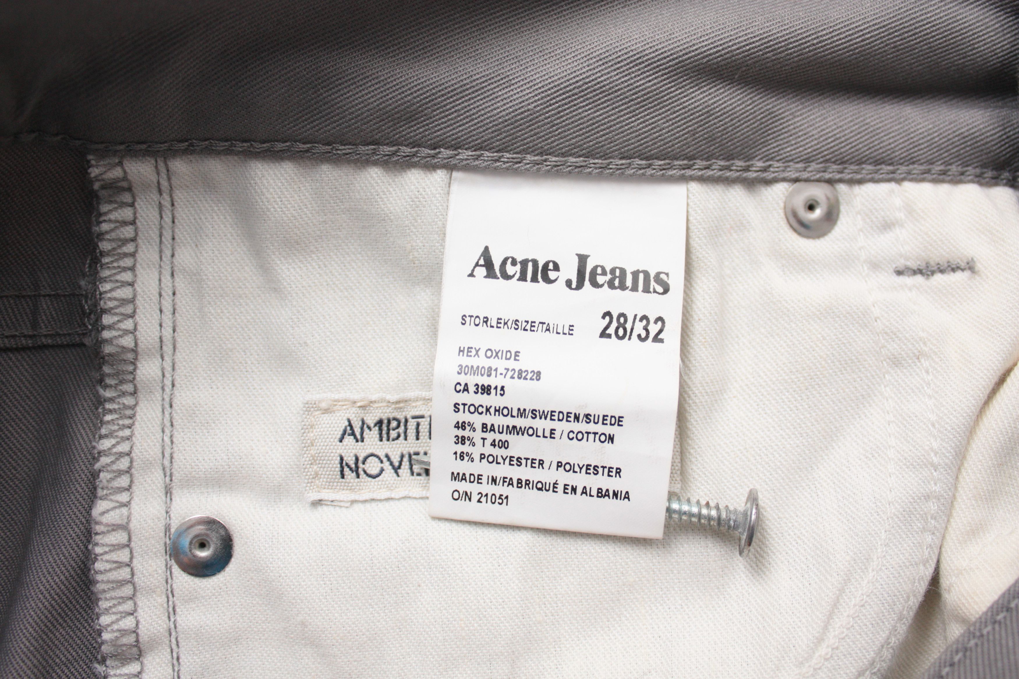 Acne Studios Acne HEX OXIDE Gray Women's Pants 28/32 Size 28" / US 6 / IT 42 - 6 Thumbnail