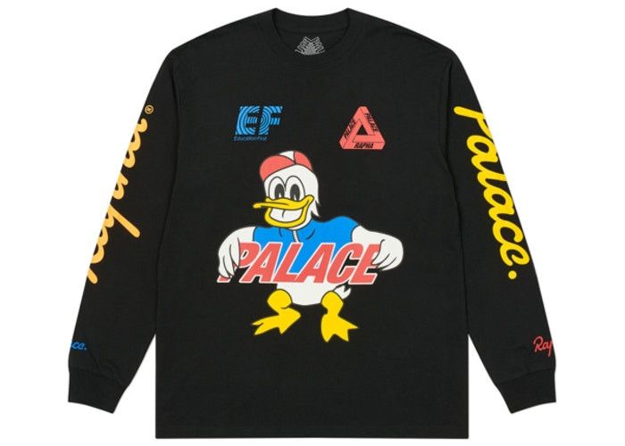 Palace Palace x Rapha Off Bike Longsleeve Black | Grailed