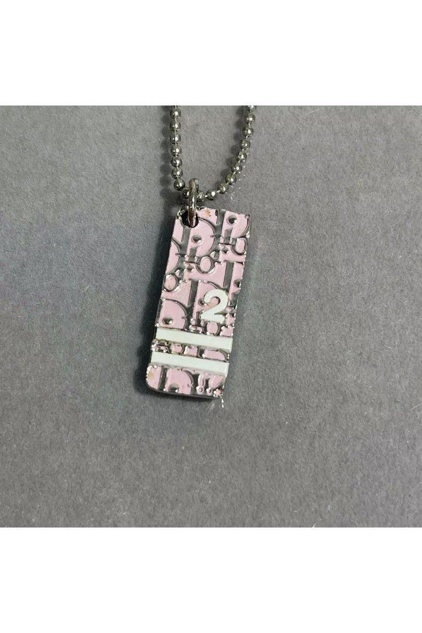 Dior Pink Chain Necklace Size ONE SIZE - 3 Thumbnail