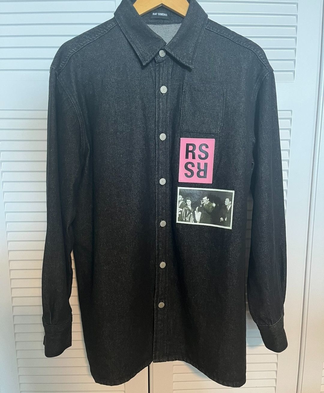 Raf simons denim shirt