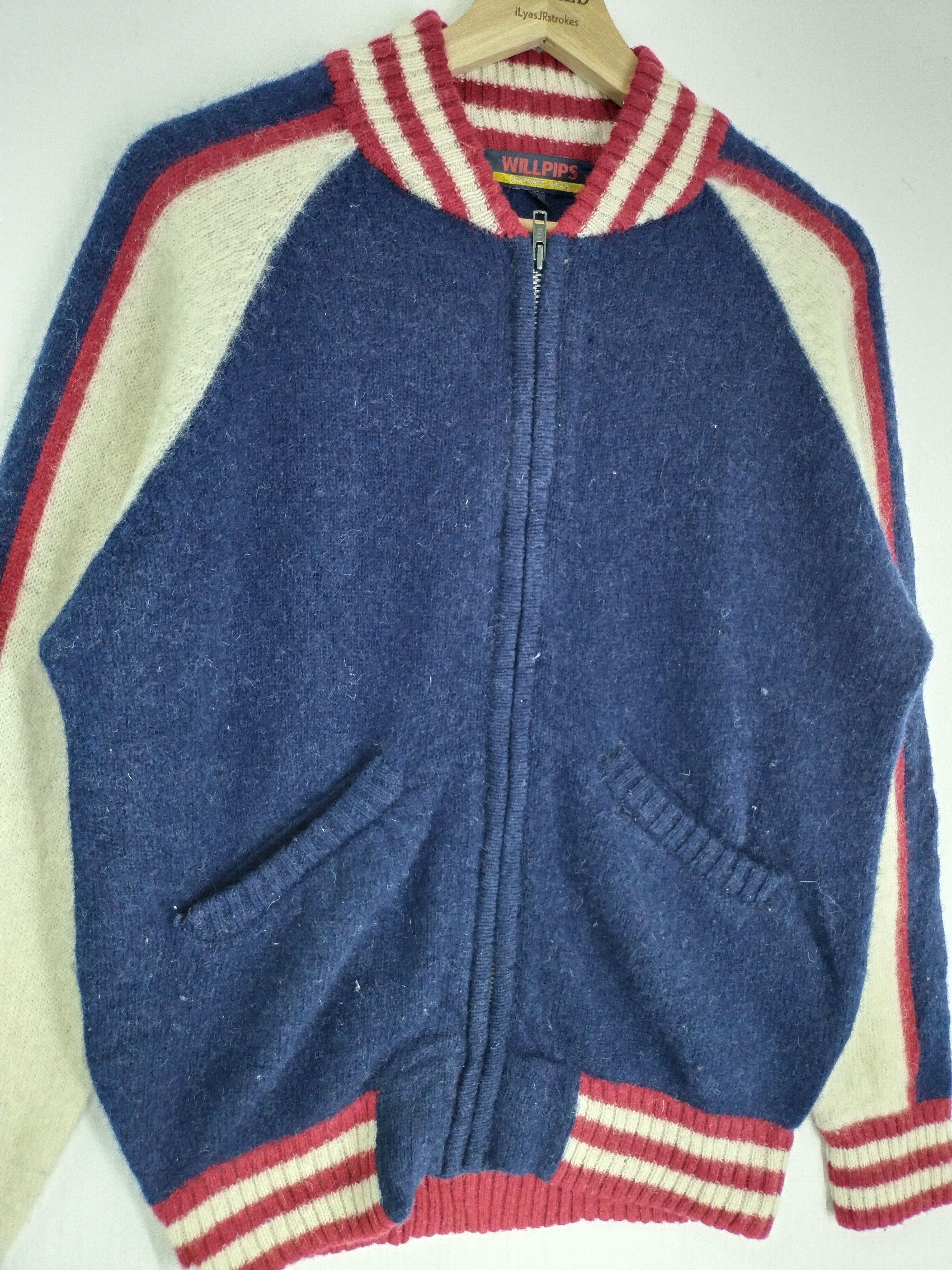 Japanese Brand VINTAGE WILLPIPS KNITWEAR JACKET Size S / US 4 / IT 40 - 9 Thumbnail