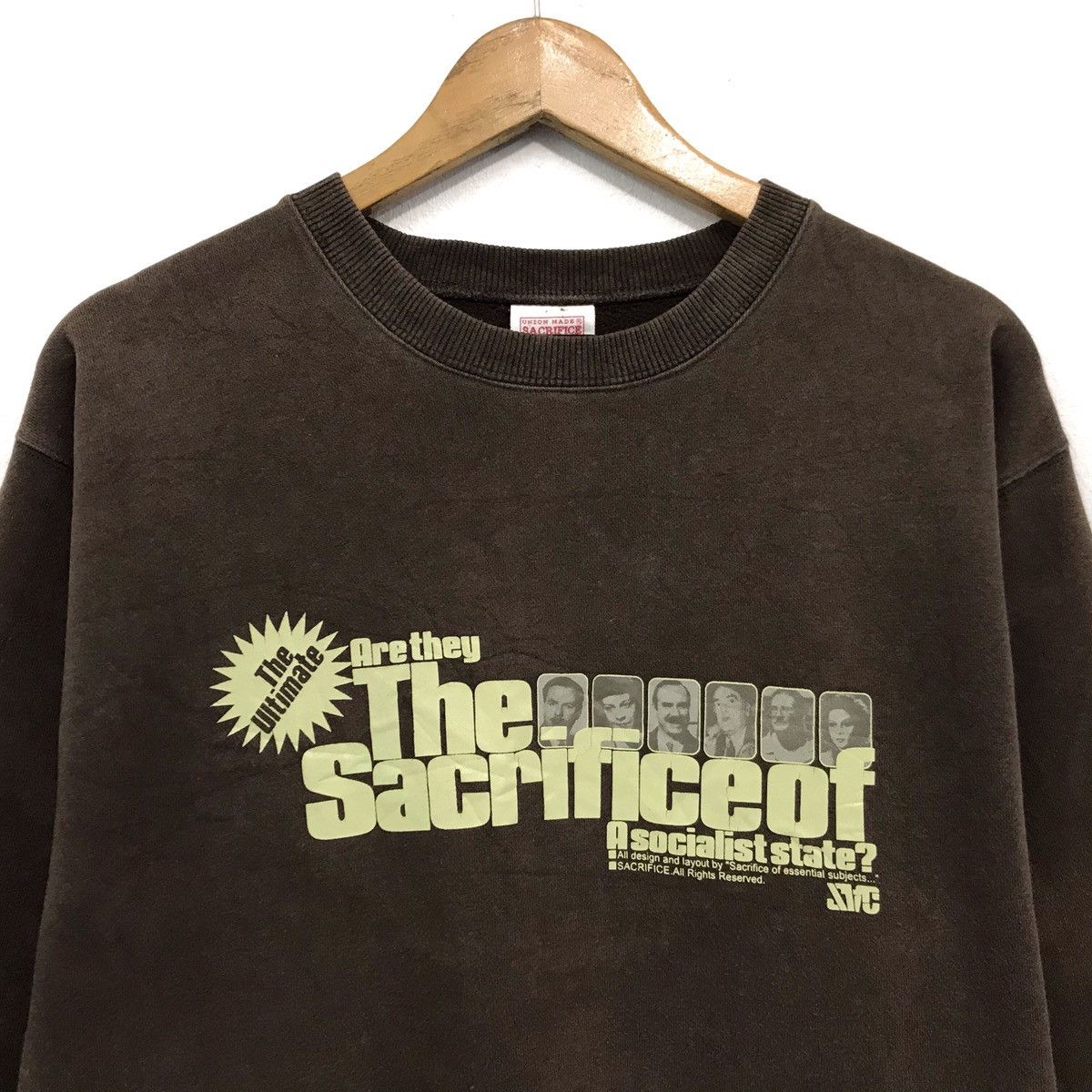 Japanese Brand × Vintage Vintage Sacrifice Sweatshirt Size US L / EU 52-54 / 3 - 3 Thumbnail