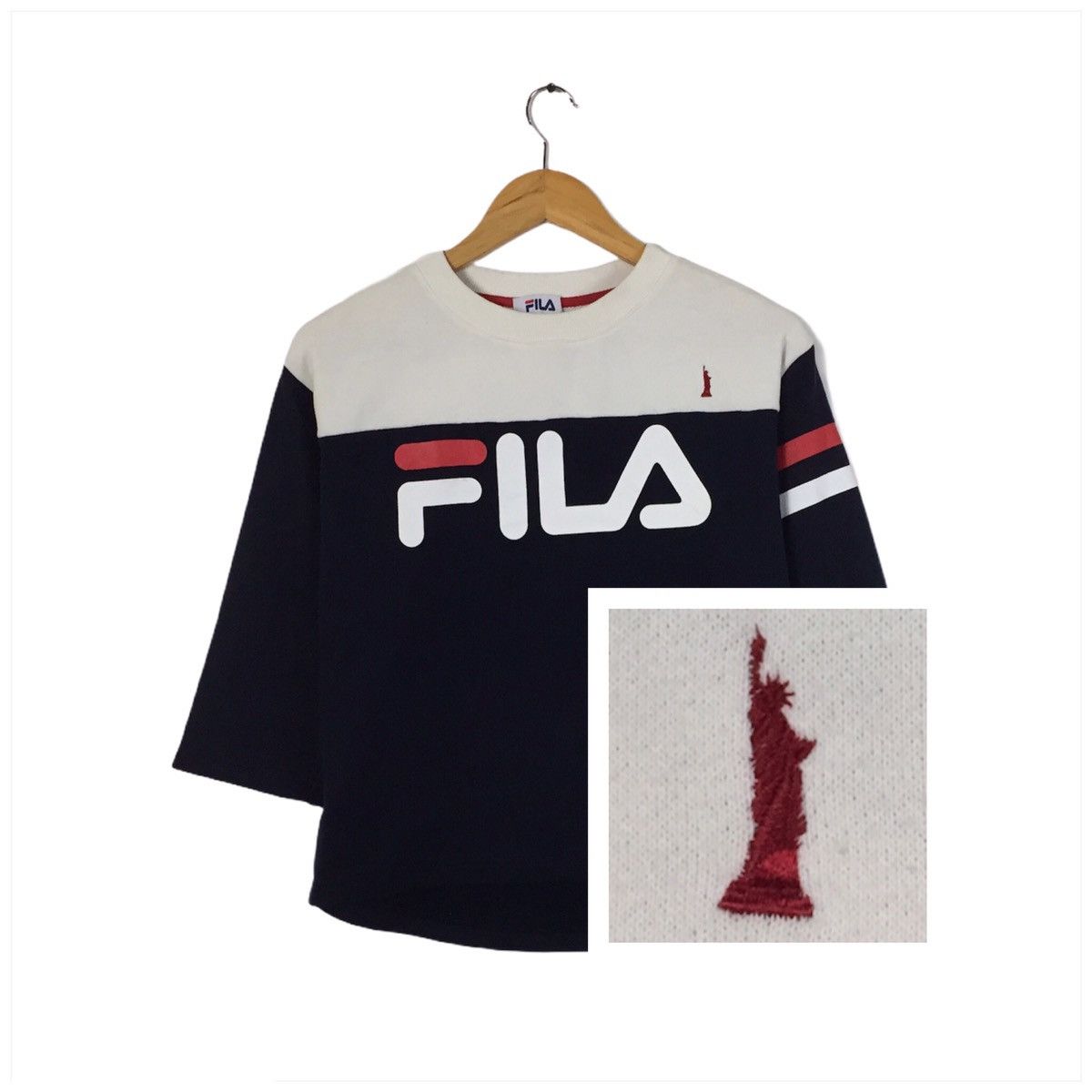 Fila × Vintage Vintage Fila Sweatshirt Fila CrewNeck Fila Italia Size US S / EU 44-46 / 1 - 1 Thumbnail