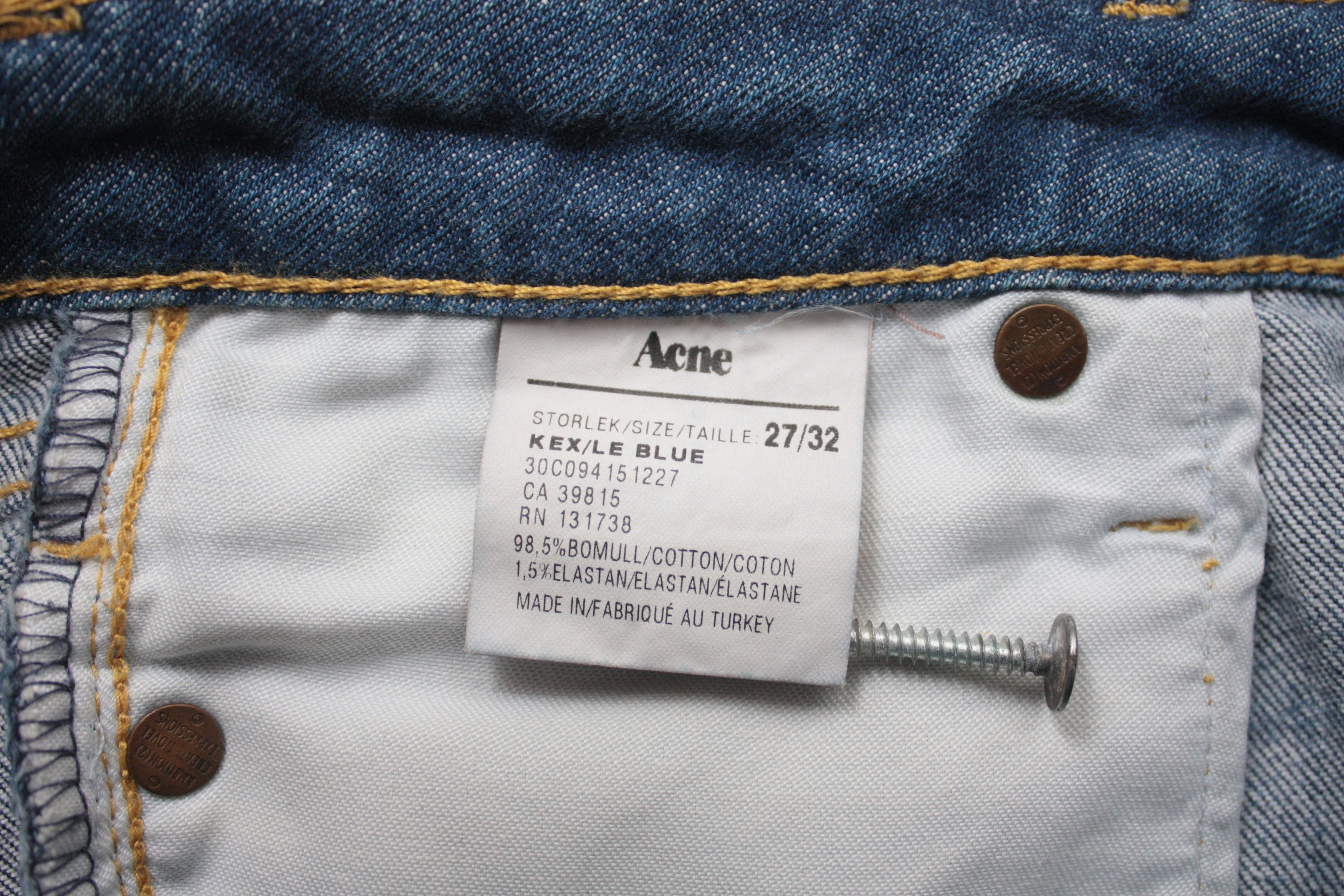 Acne Studios Acne KEX/LE Blue 27/32 Women's Denim Jeans Size 27" / US 4 / IT 40 - 7 Thumbnail
