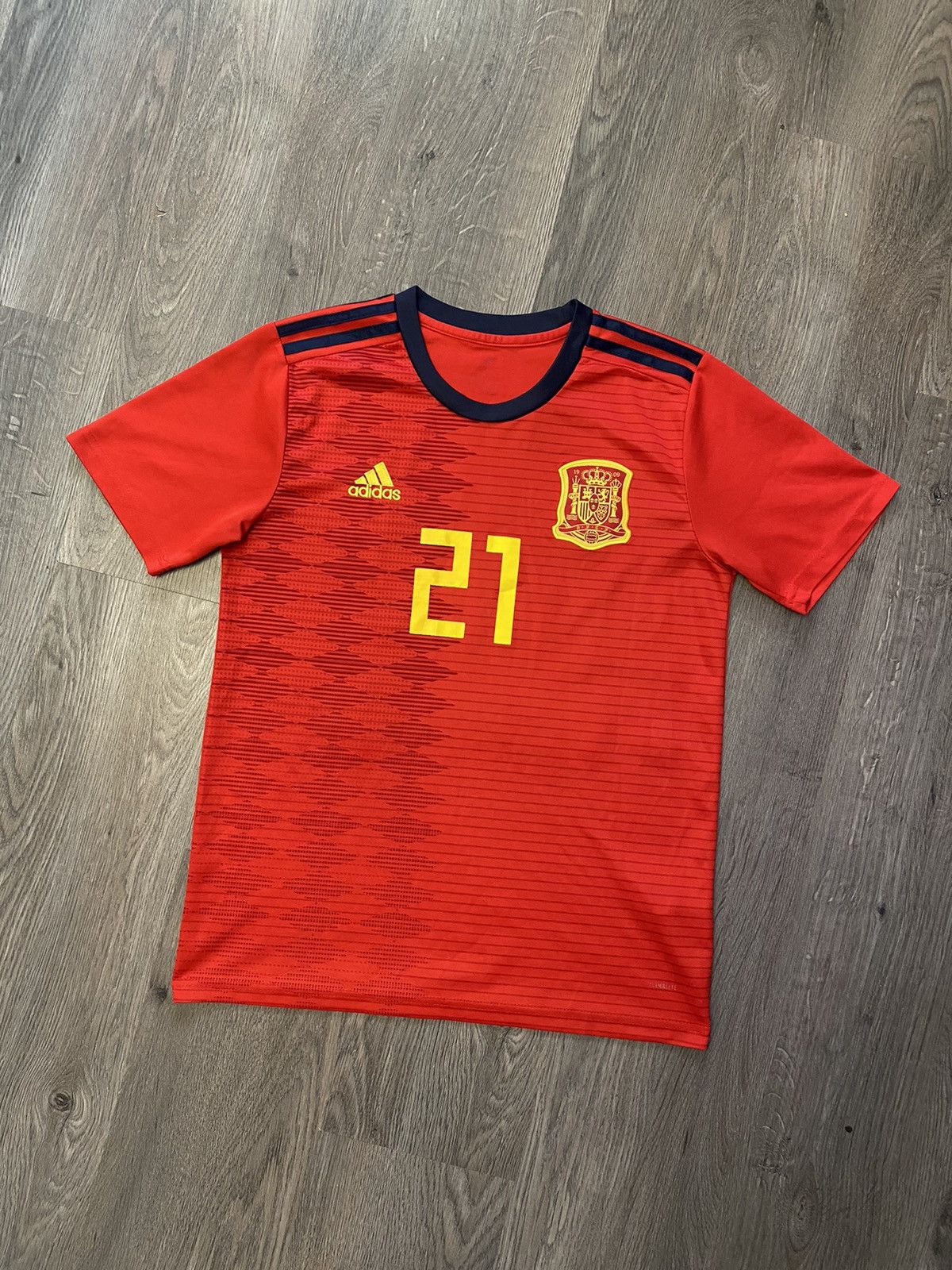 Adidas Adidas Spain national team Silva #21 football soccer jersey
