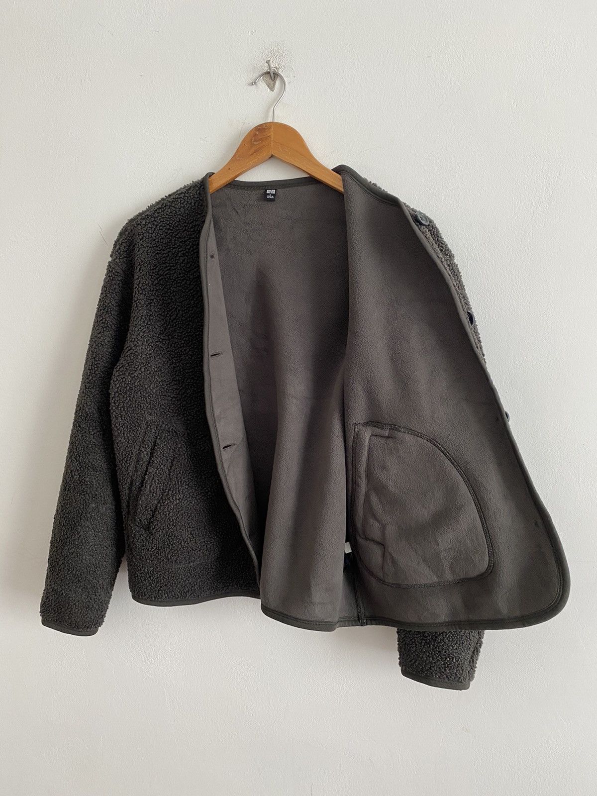 Lemaire × Uniqlo 🇯🇵Uniqlo jacket V coller designer military button Size US L / EU 52-54 / 3 - 2 Thumbnail