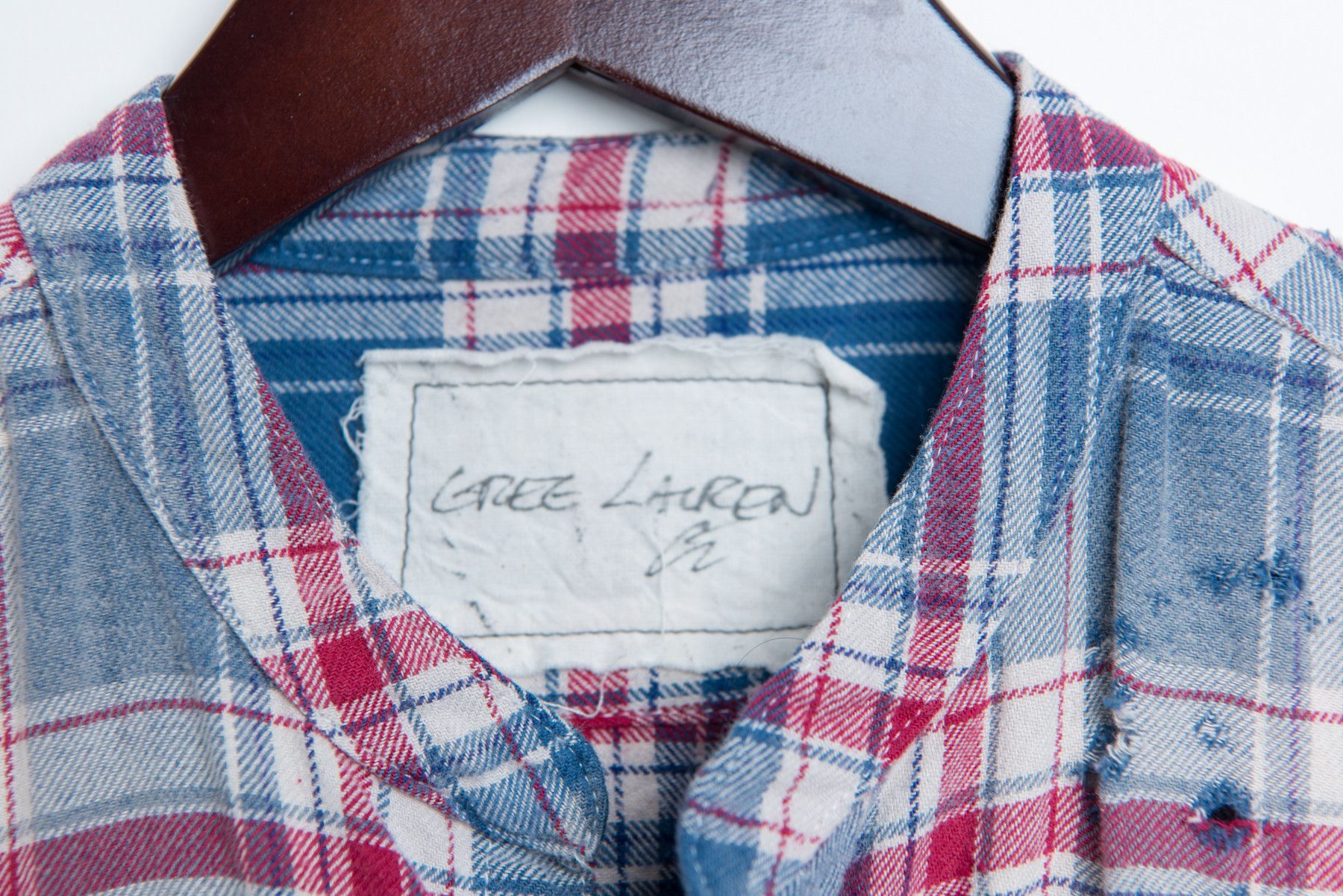 Greg Lauren Bleach Faded Destroyed Everest Flannel Studio Shirt Size US S / EU 44-46 / 1 - 5 Thumbnail