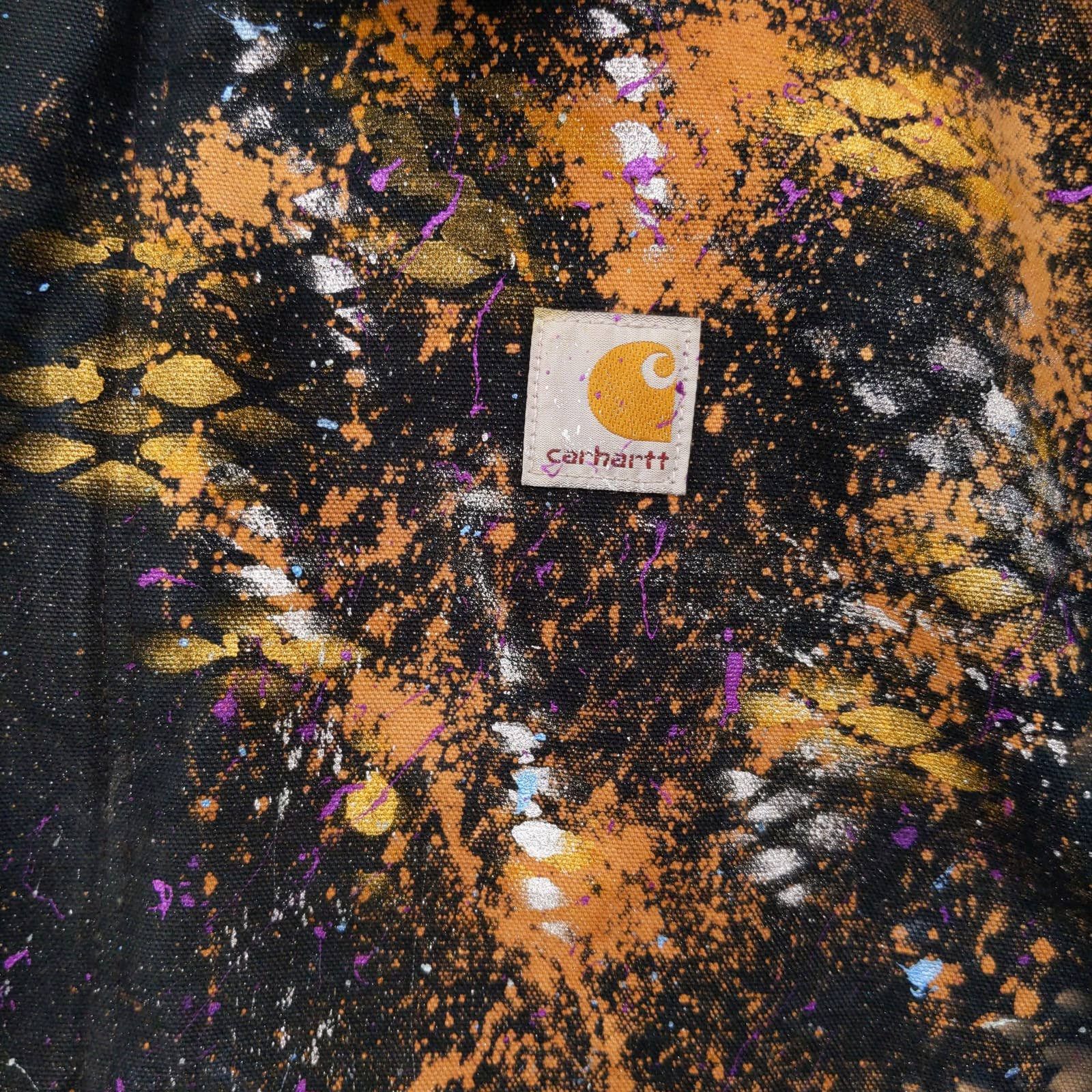 Carhartt × Vintage Vintage Carhartt Custom Painted Heart Jacket Corduroy Collar Size US XL / EU 56 / 4 - 5 Thumbnail