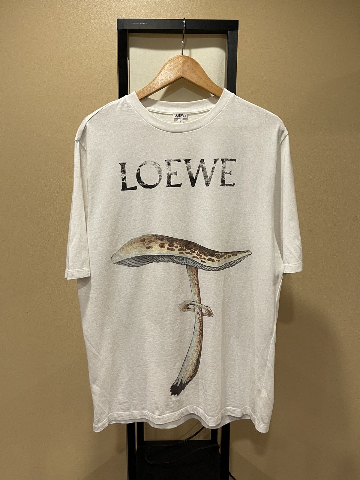 Loewe Loewe FW 2016 Mushroom White Tee Size US L / EU 52-54 / 3 - 1 Thumbnail