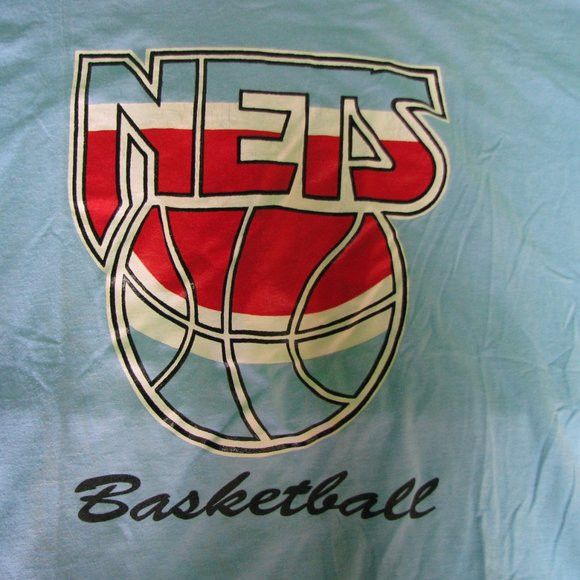 Fruit Of The Loom Vintage New Jersey Nets Basketball T-Shirt Size US XL / EU 56 / 4 - 2 Thumbnail