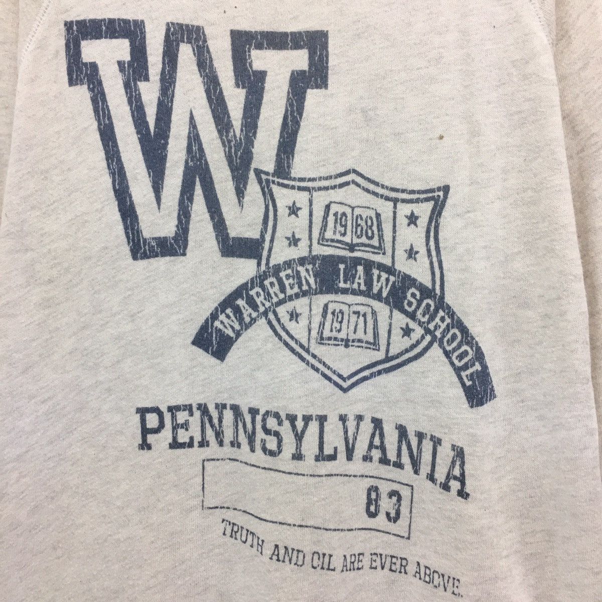 Japanese Brand × Vintage Pennsylvania Sweatshirt Crewneck Spellout Wareen Law School Size US M / EU 48-50 / 2 - 2 Thumbnail