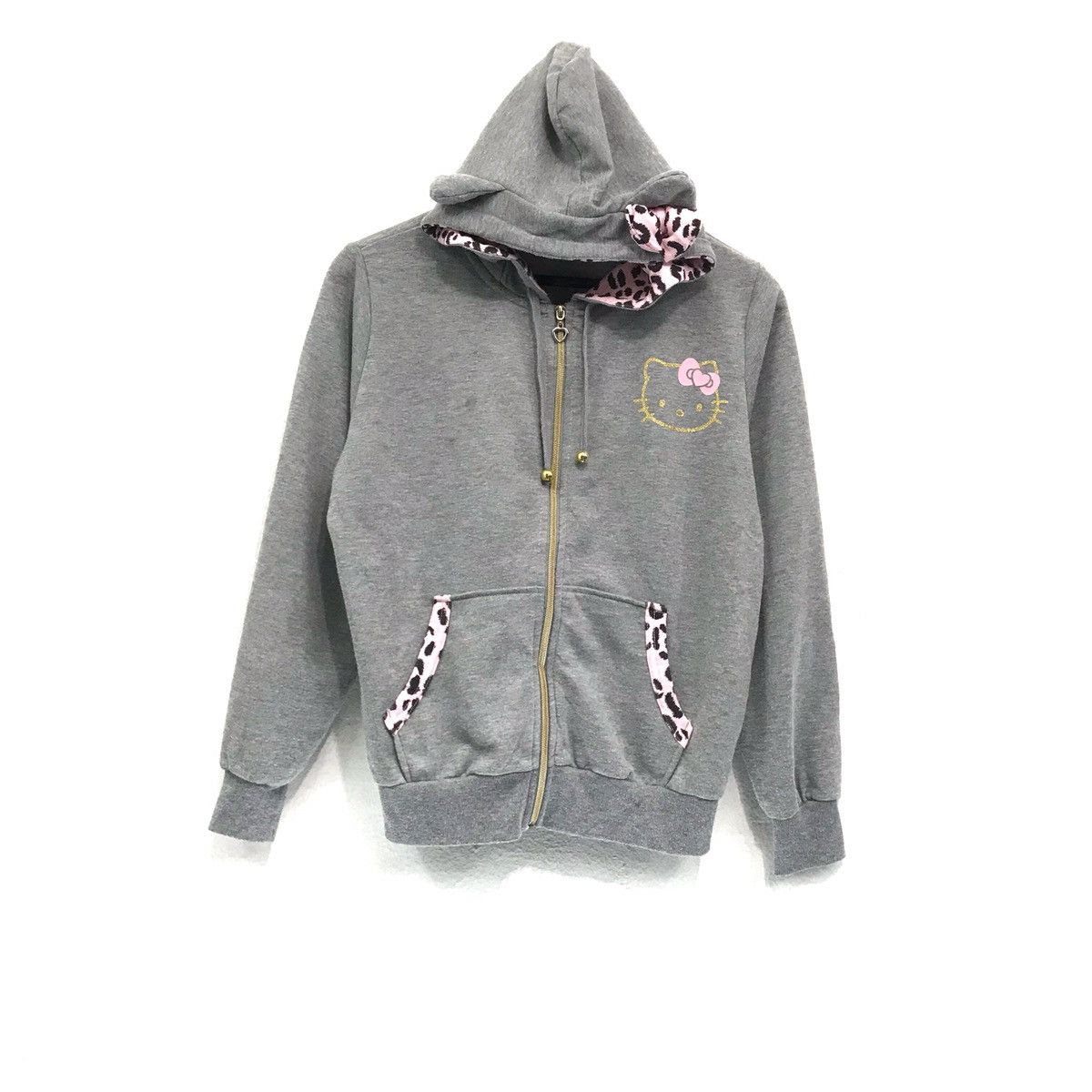 Cartoon Network × Disney × Vintage Vintage Hello Kitty Sweatshirt Hoodie Zipper Size US S / EU 44-46 / 1 - 2 Thumbnail