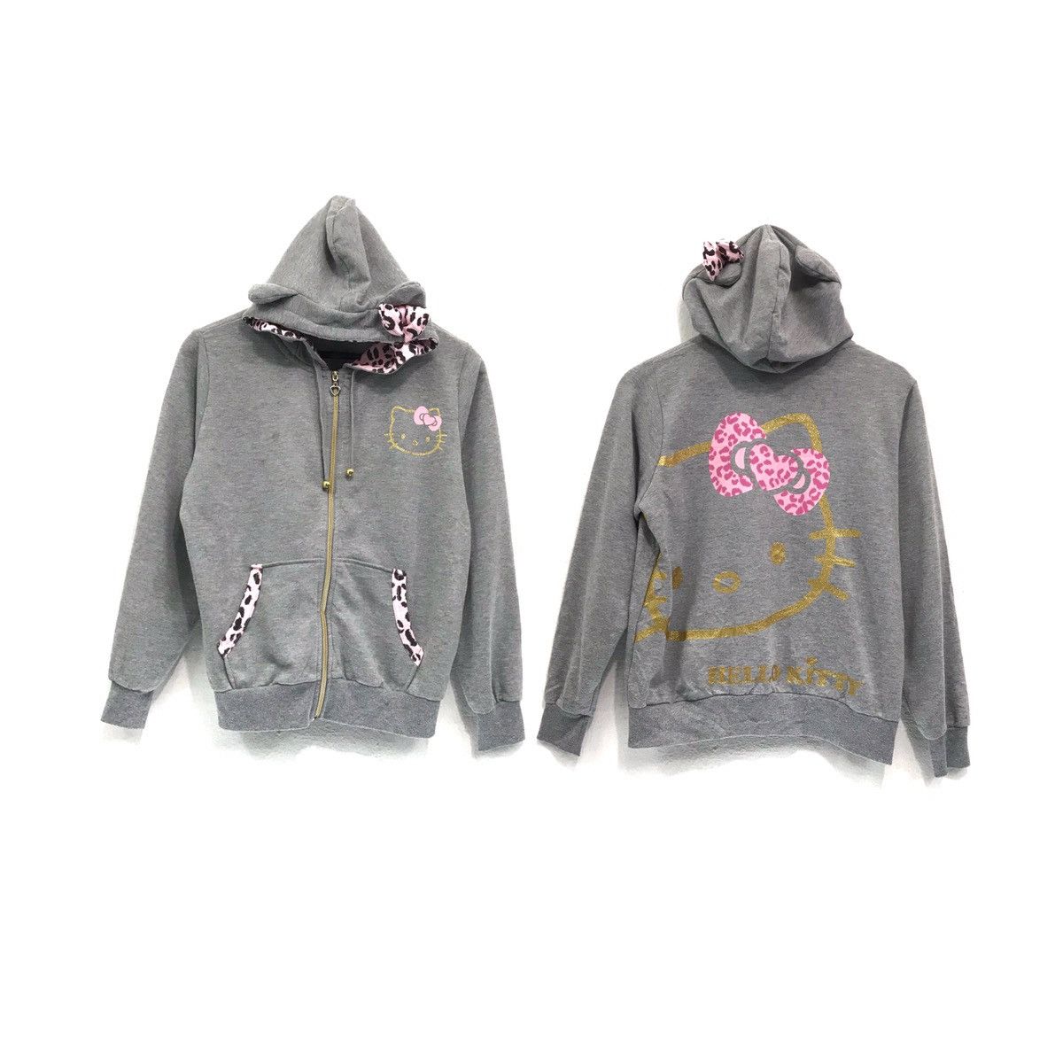 Cartoon Network × Disney × Vintage Vintage Hello Kitty Sweatshirt Hoodie Zipper Size US S / EU 44-46 / 1 - 1 Thumbnail