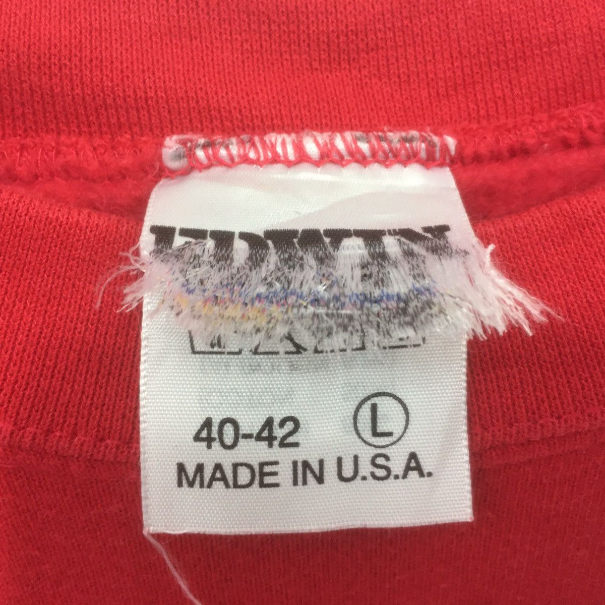 Edwin × Vintage Vintage EDWIN Sweatshirt Crewneck Spellout Berlin Red Rain Size US M / EU 48-50 / 2 - 8 Thumbnail