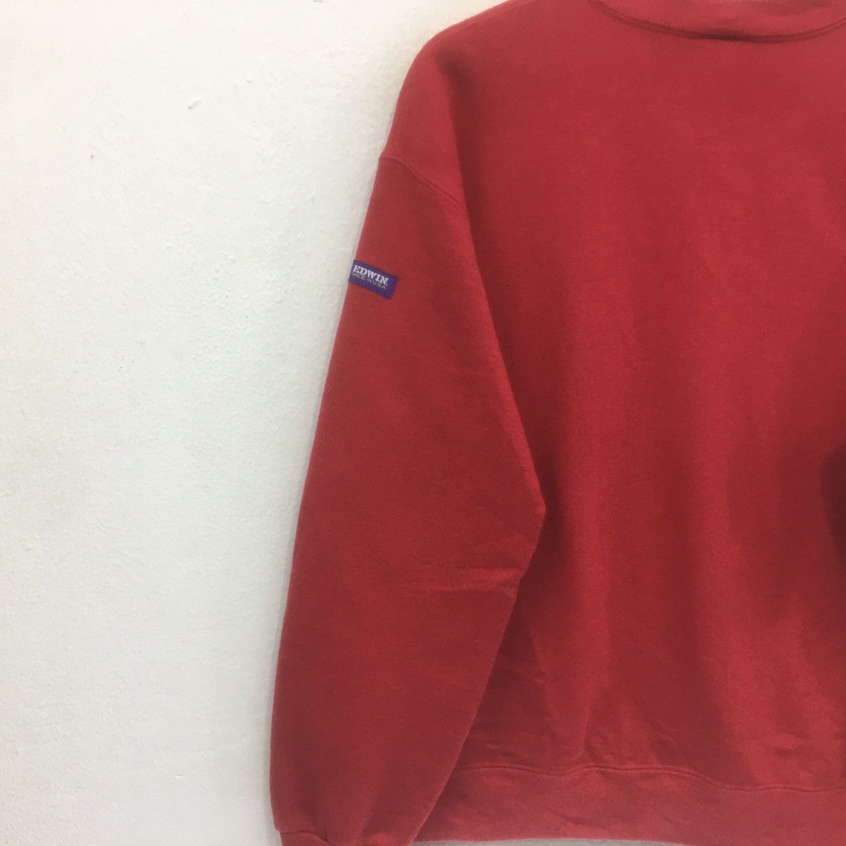 Edwin × Vintage Vintage EDWIN Sweatshirt Crewneck Spellout Berlin Red Rain Size US M / EU 48-50 / 2 - 6 Thumbnail