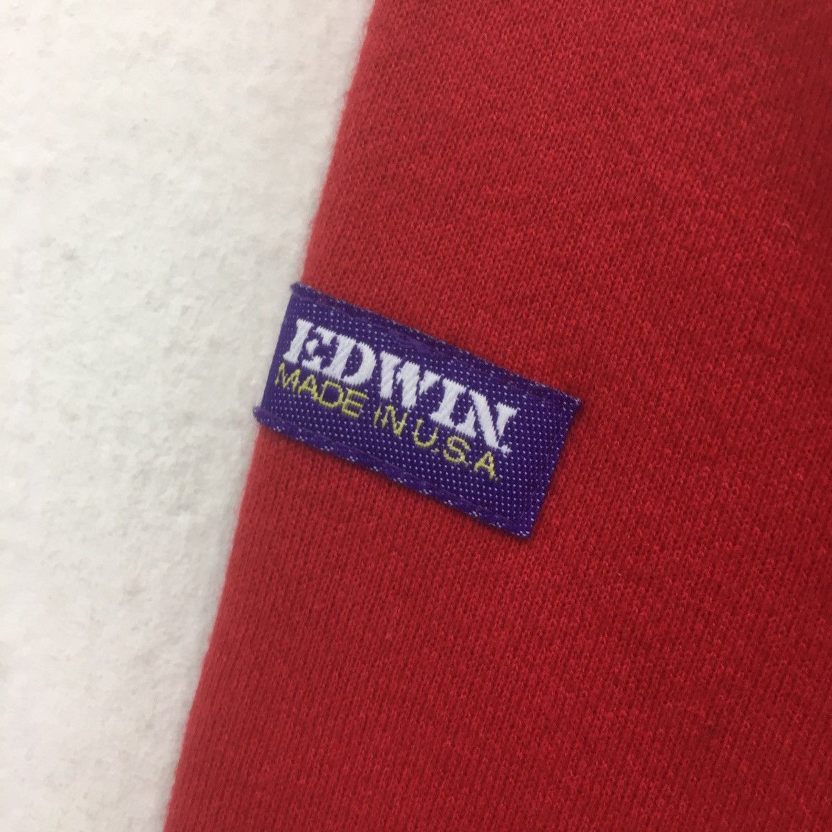 Edwin × Vintage Vintage EDWIN Sweatshirt Crewneck Spellout Berlin Red Rain Size US M / EU 48-50 / 2 - 7 Thumbnail
