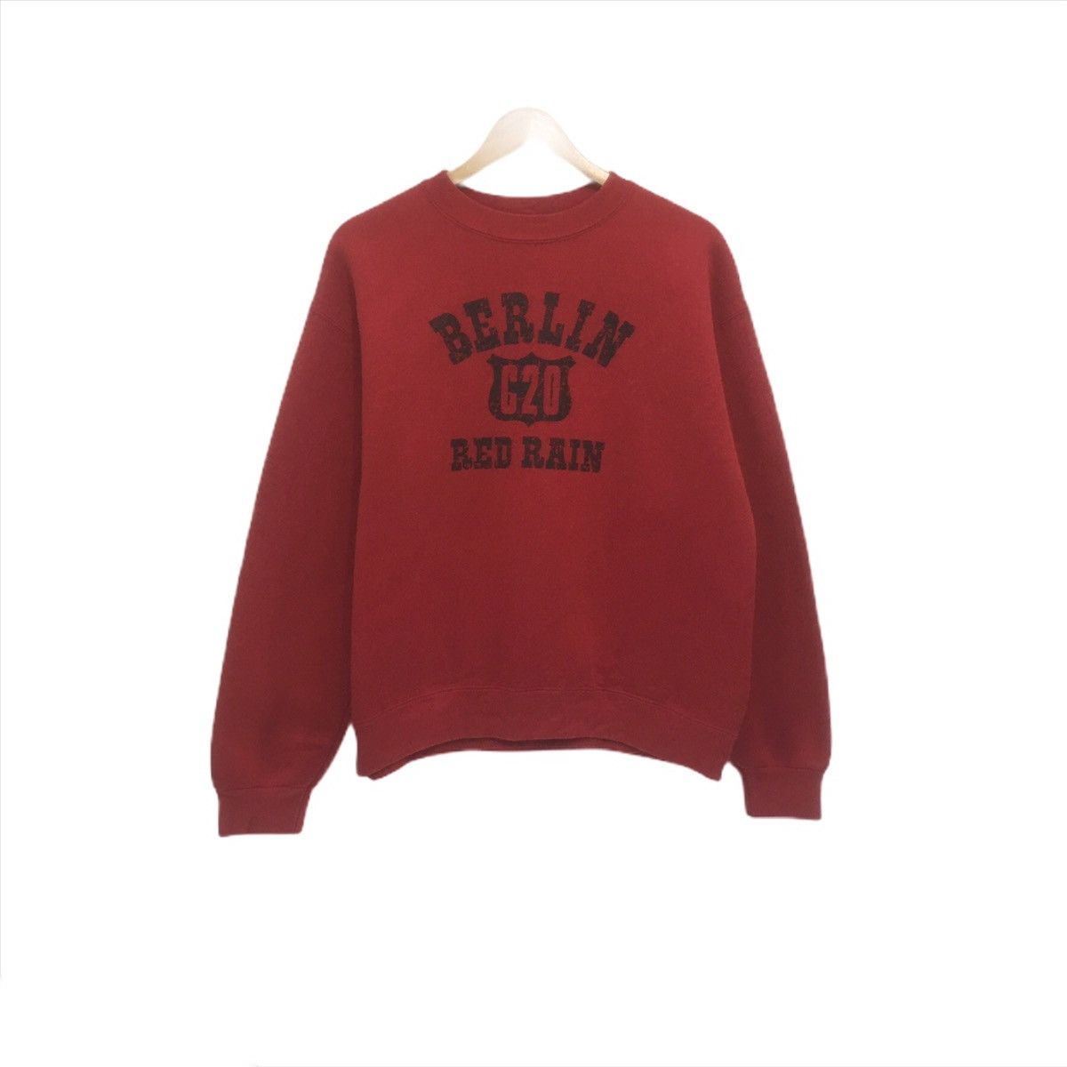Edwin × Vintage Vintage EDWIN Sweatshirt Crewneck Spellout Berlin Red Rain Size US M / EU 48-50 / 2 - 1 Thumbnail