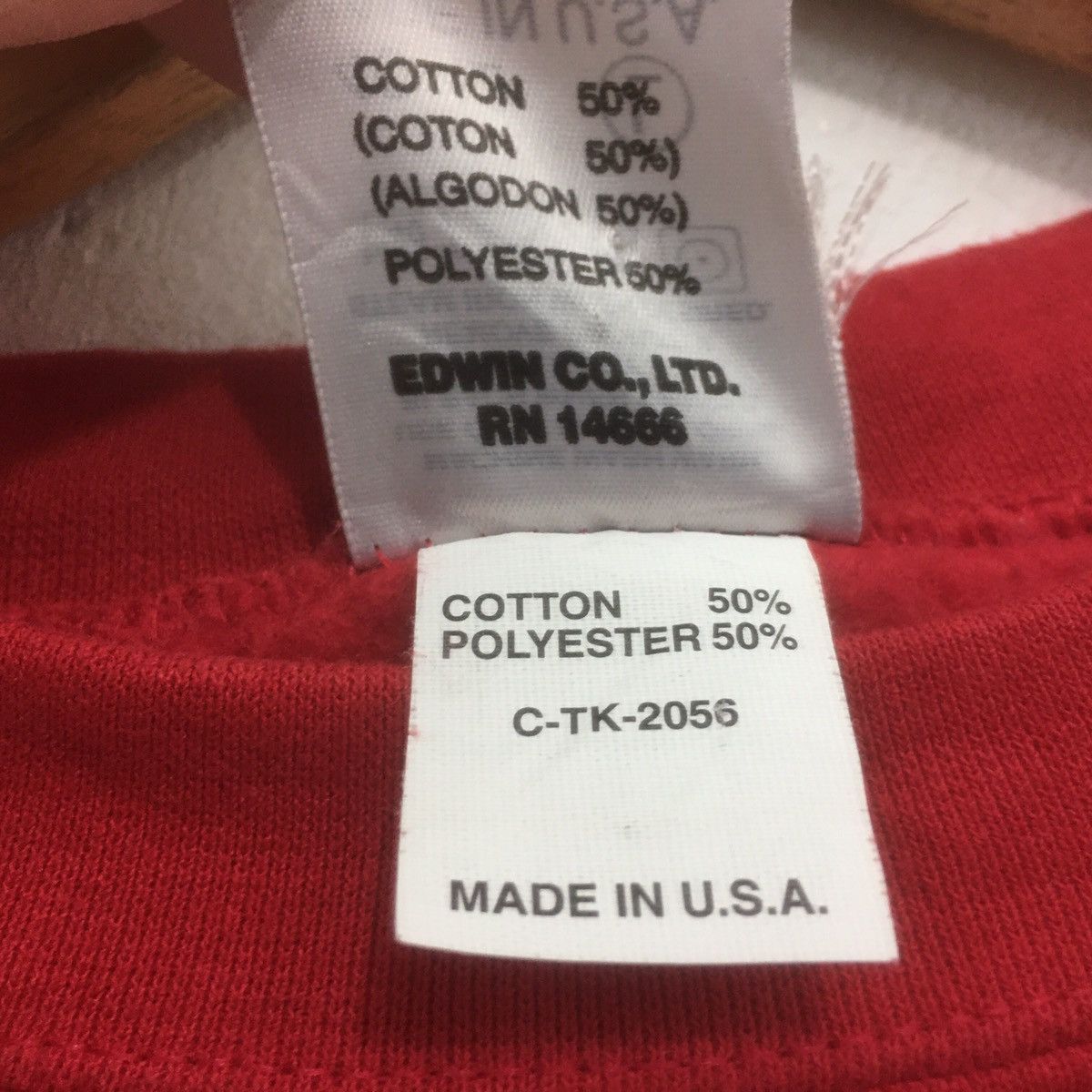 Edwin × Vintage Vintage EDWIN Sweatshirt Crewneck Spellout Berlin Red Rain Size US M / EU 48-50 / 2 - 9 Thumbnail