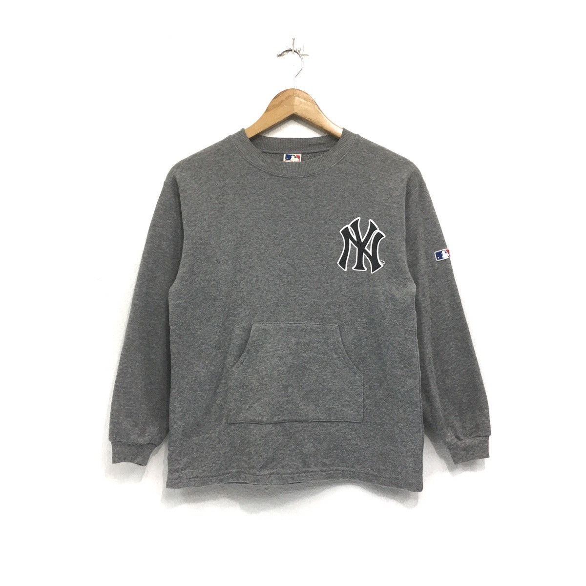 Rare!! Vintage top 80s NY New York Yankees Spellout Pullover Jumper Sweatshirt