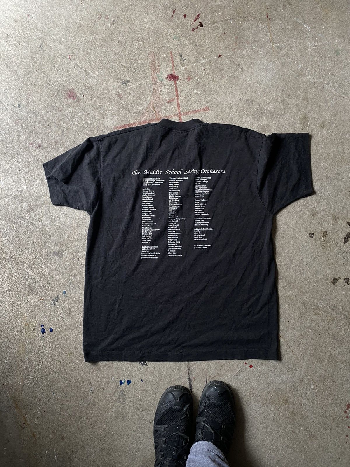 Band Tees × Vintage vintage 1988 strings guitar music tee Size US XL / EU 56 / 4 - 6 Thumbnail