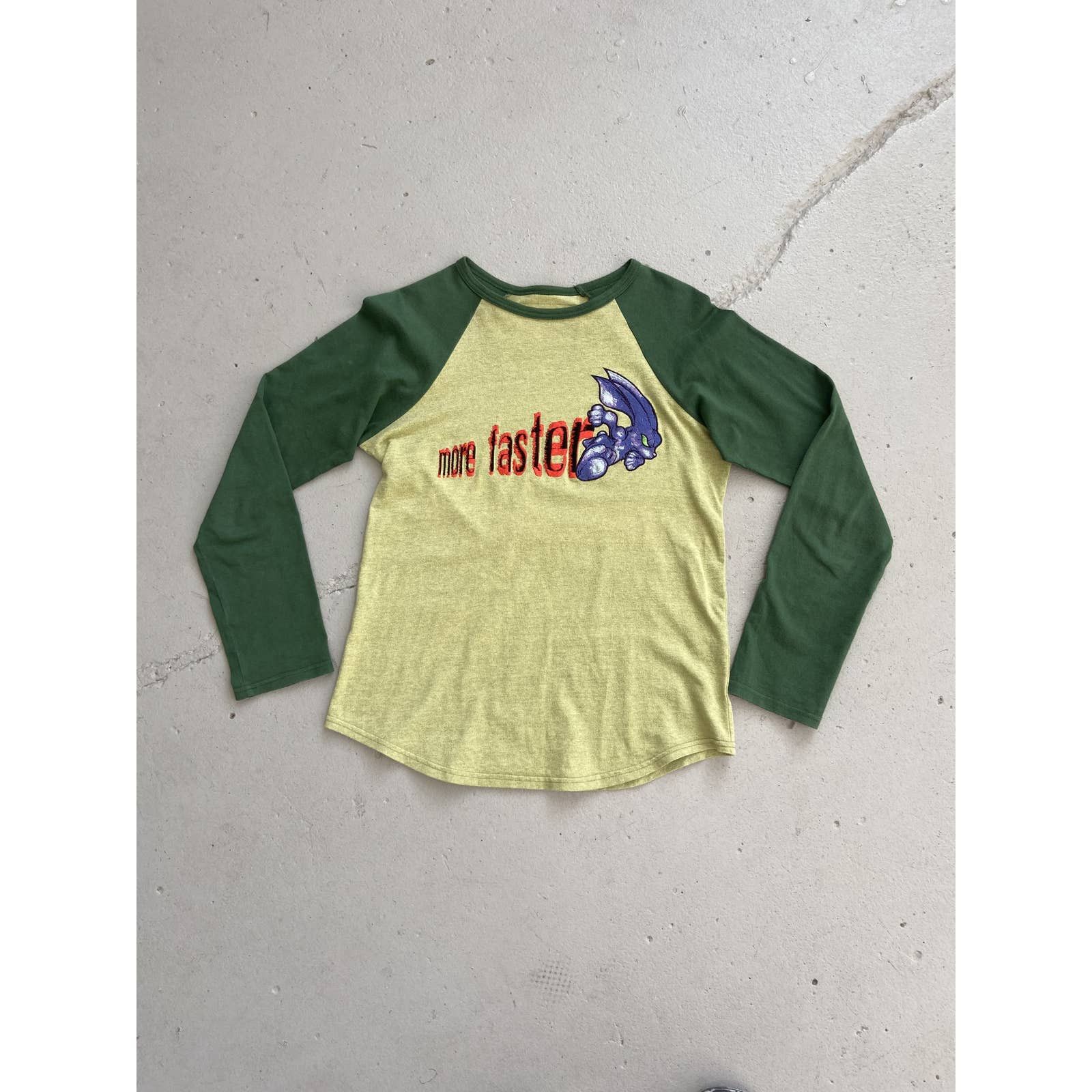 image of Beauty Beast Dark Knight Raglan in Green, Men's (Size Medium)