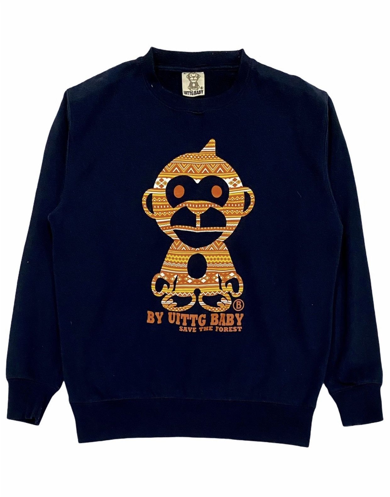 Japanese Brand × Nigo SWEATSHIRT UTTG BABY BIG SPELLOUT WITH BIG LOGO Size US M / EU 48-50 / 2 - 1 Thumbnail