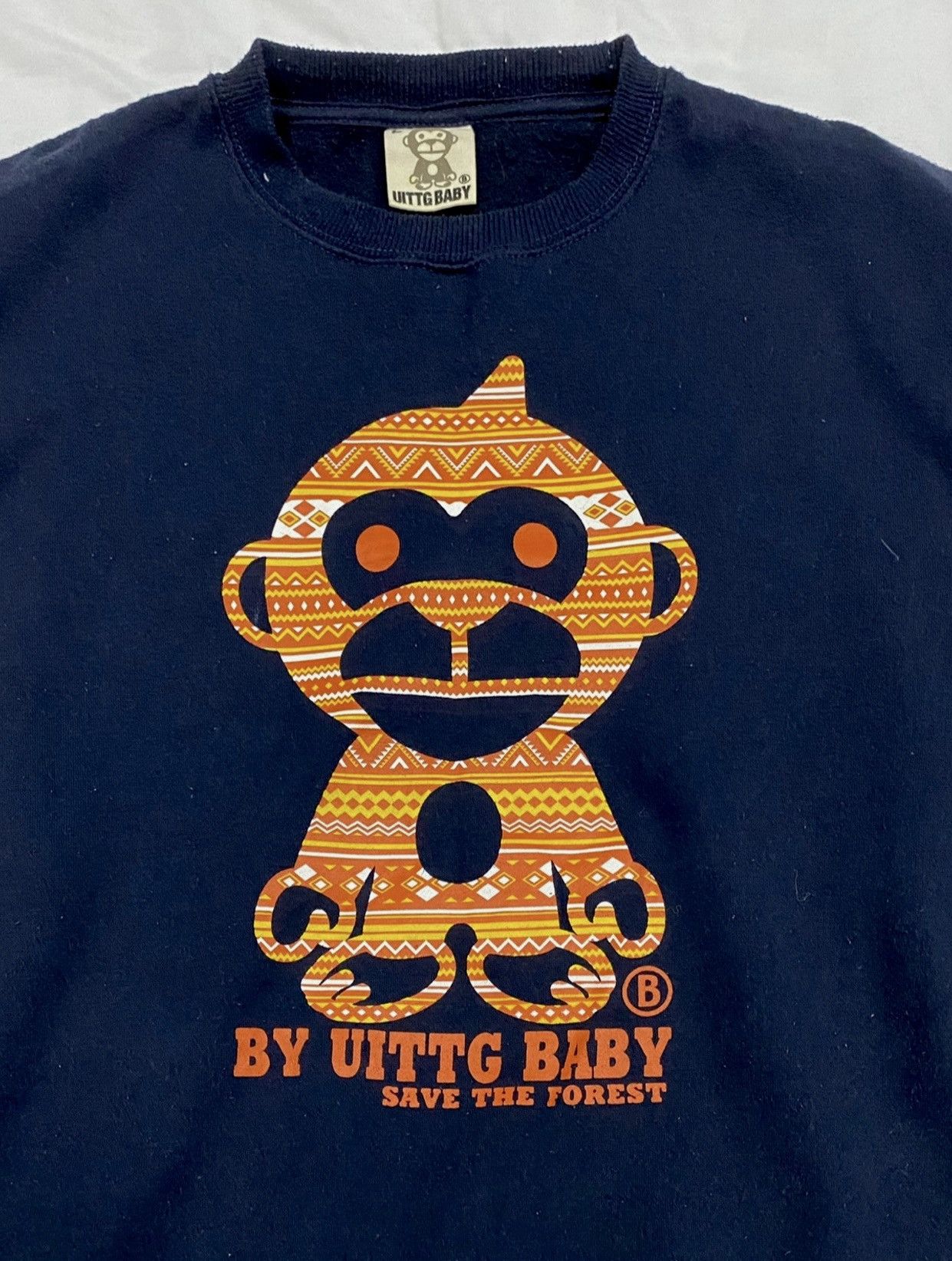 Japanese Brand × Nigo SWEATSHIRT UTTG BABY BIG SPELLOUT WITH BIG LOGO Size US M / EU 48-50 / 2 - 3 Thumbnail