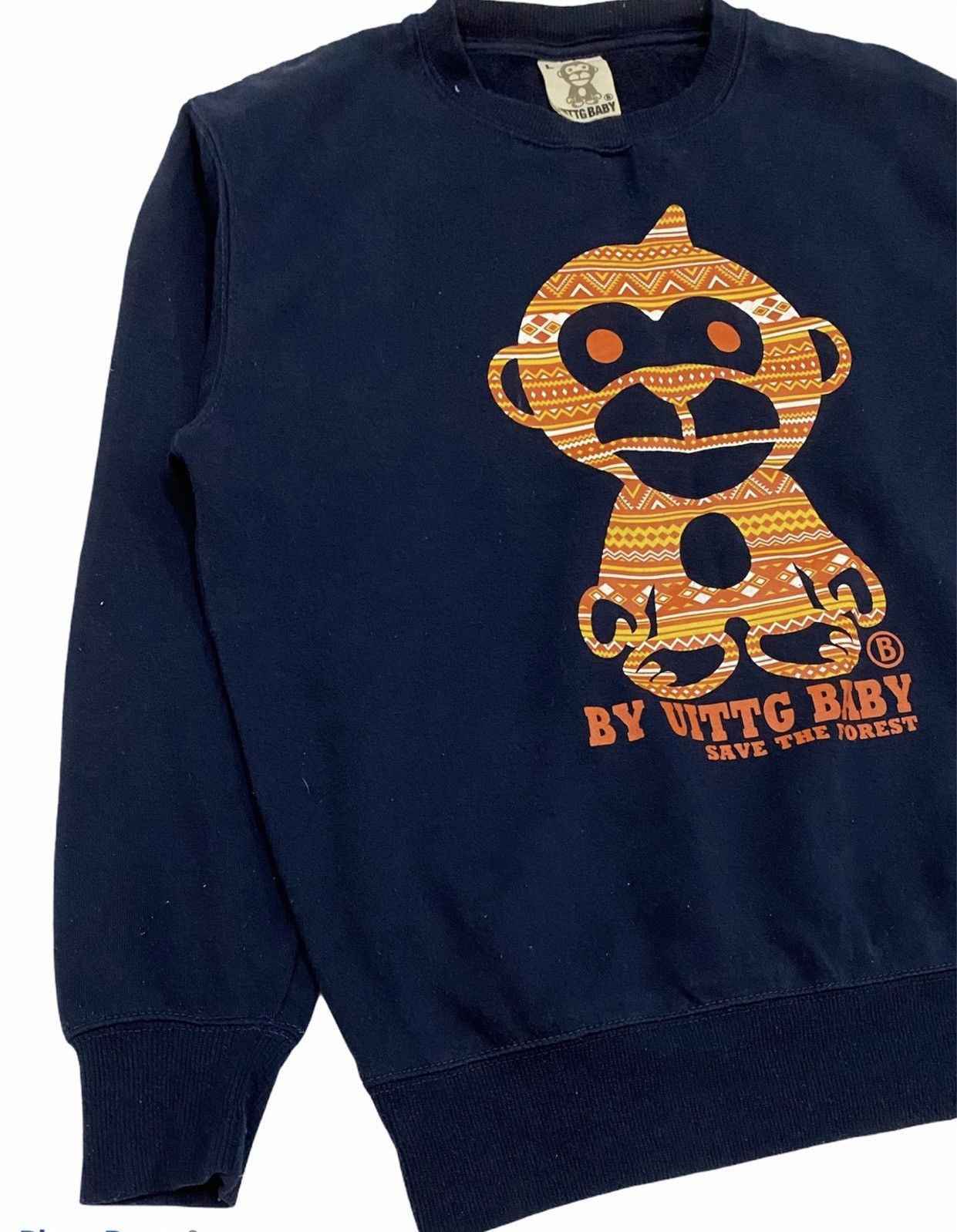 Japanese Brand × Nigo SWEATSHIRT UTTG BABY BIG SPELLOUT WITH BIG LOGO Size US M / EU 48-50 / 2 - 6 Thumbnail