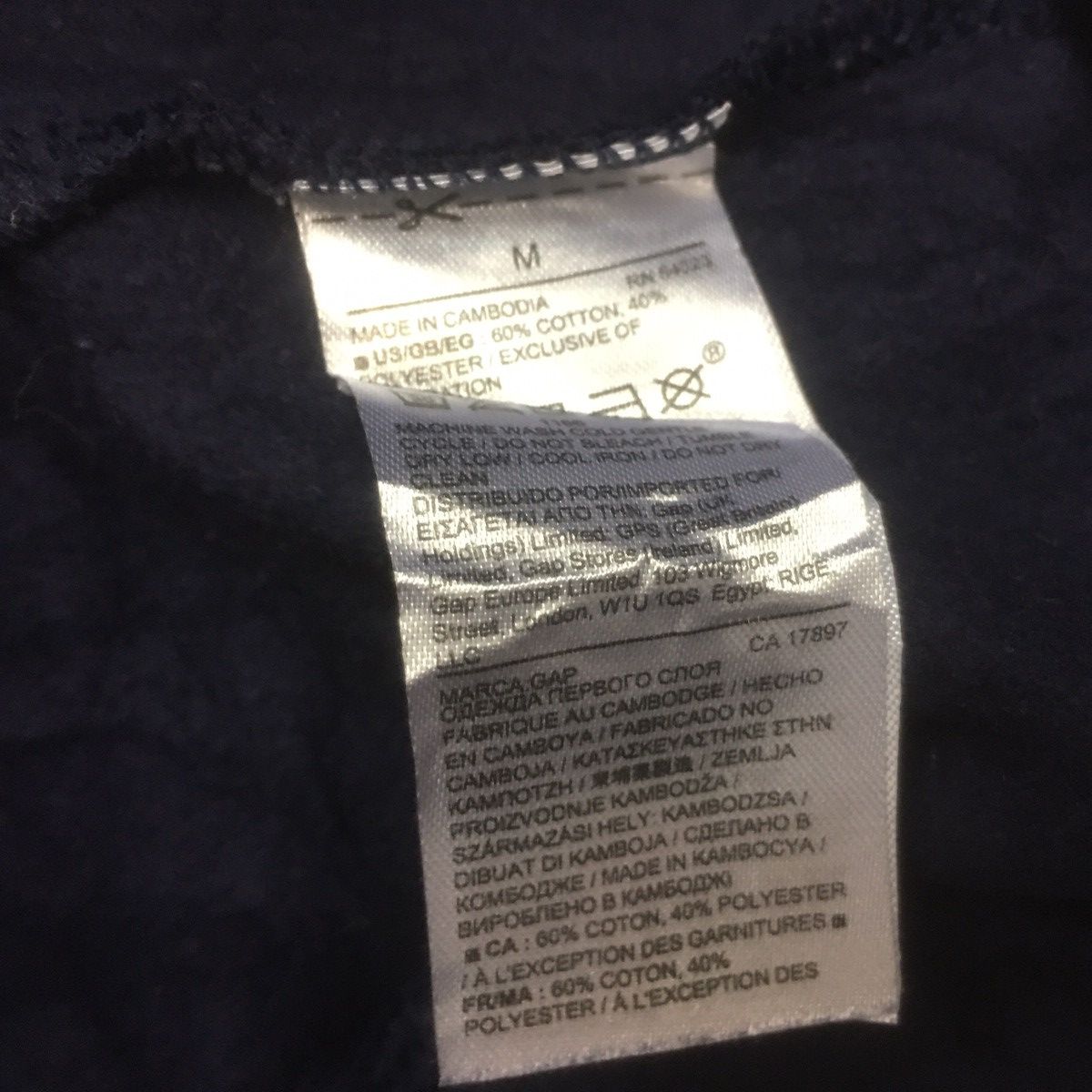 Gap × Vintage Vintage GAP Fullzip Sweater Hoodie Biglogo Emboidery Size US S / EU 44-46 / 1 - 6 Thumbnail