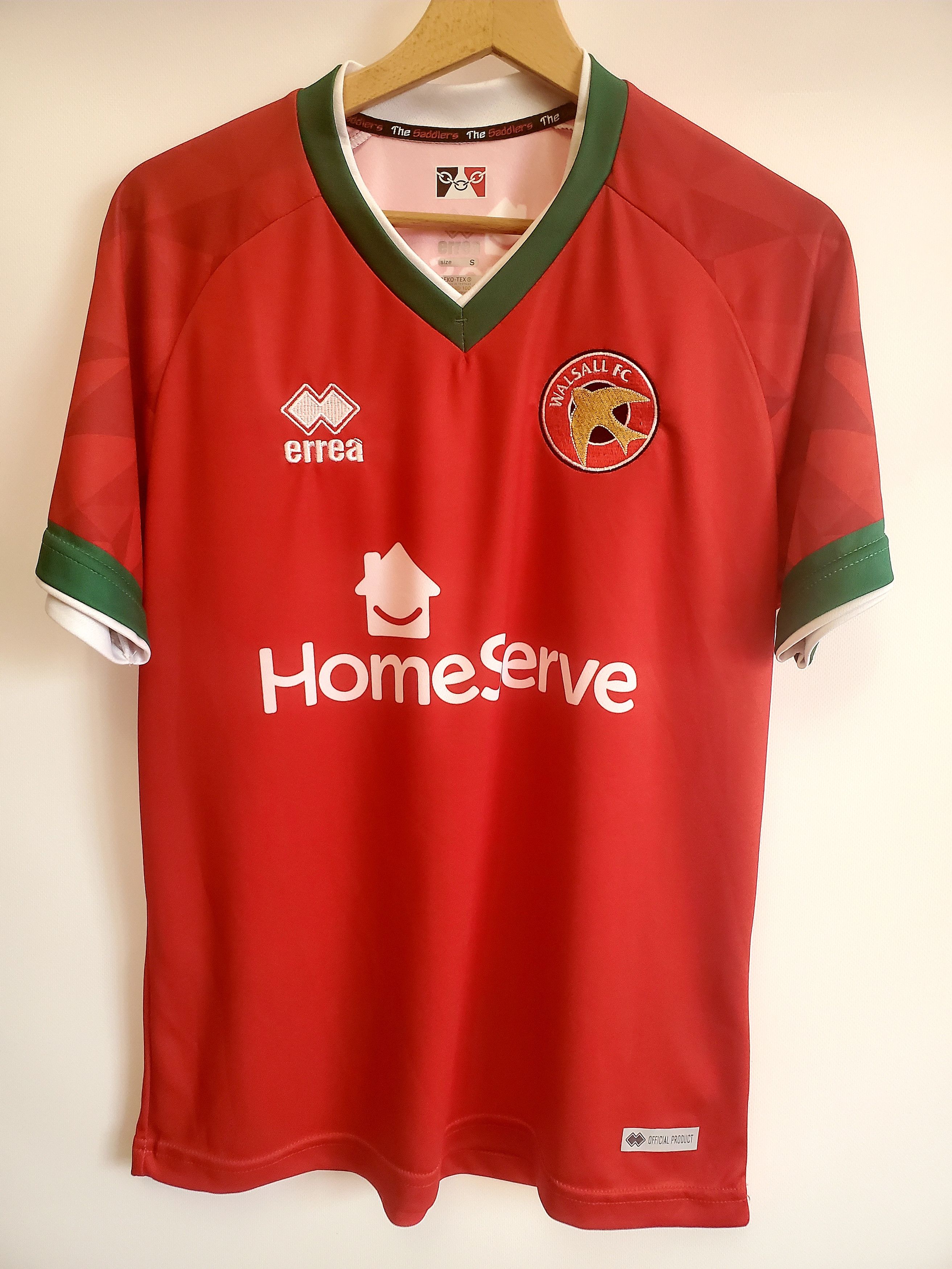 Errea Walsall fc Shirt Shop 2021/2022 T-Shirt size s,m